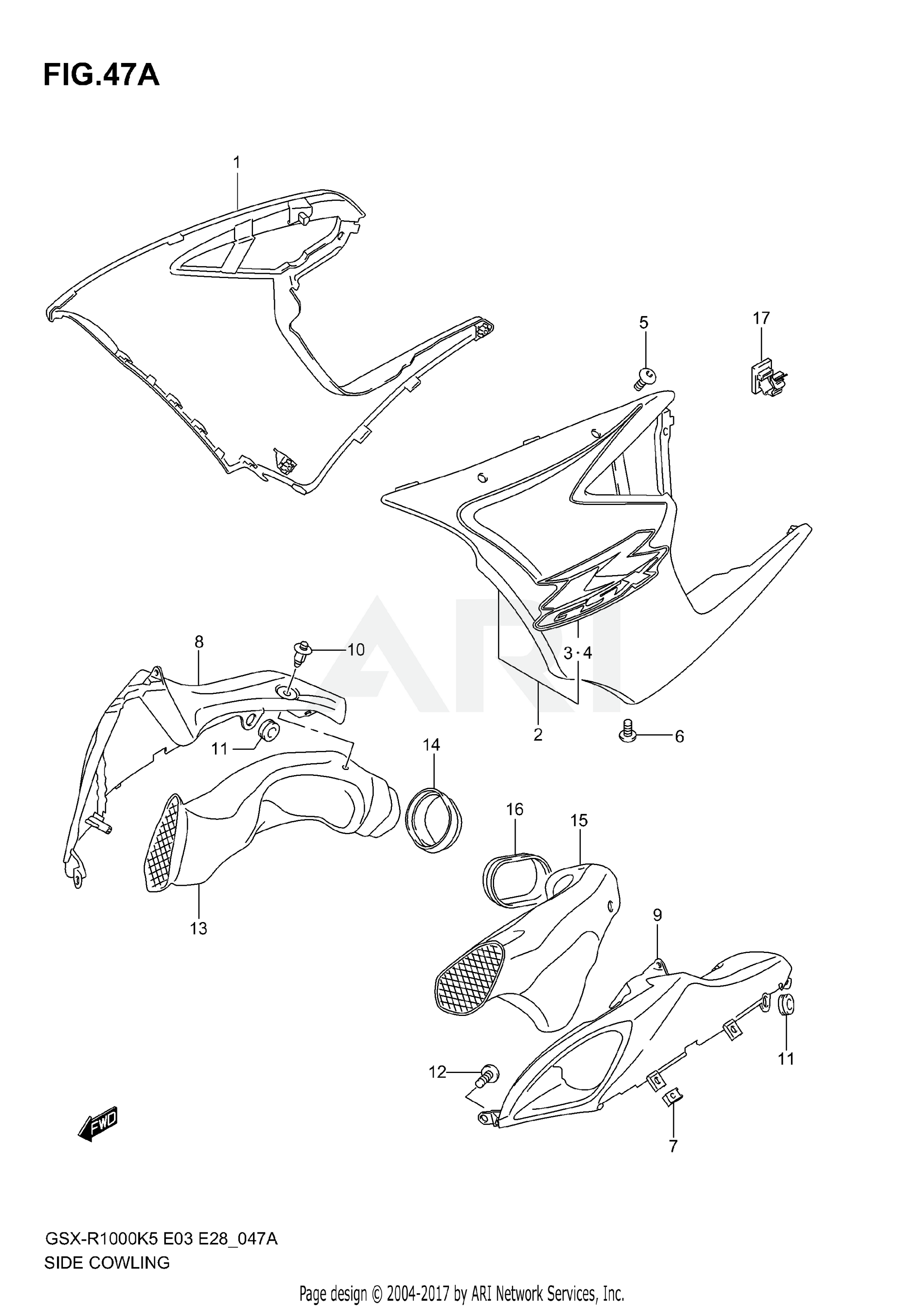 SIDE COWLING (MODEL K6)