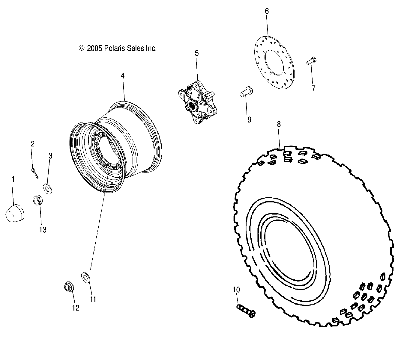 WHEEL, REAR - R07RF68AD/AF (4999202259920225C08)