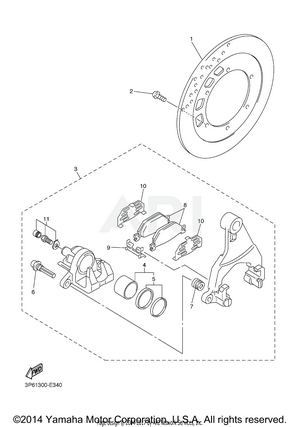 REAR BRAKE CALIPER