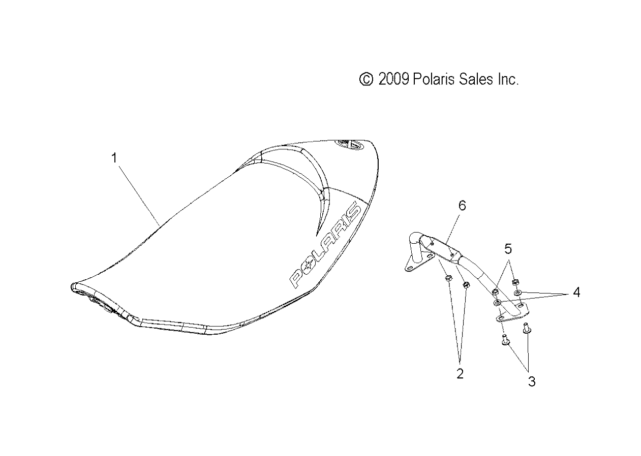 BODY, SEAT ASM. - S11PS6HSA/HSL (49SNOWSEAT10600DRGNSB)