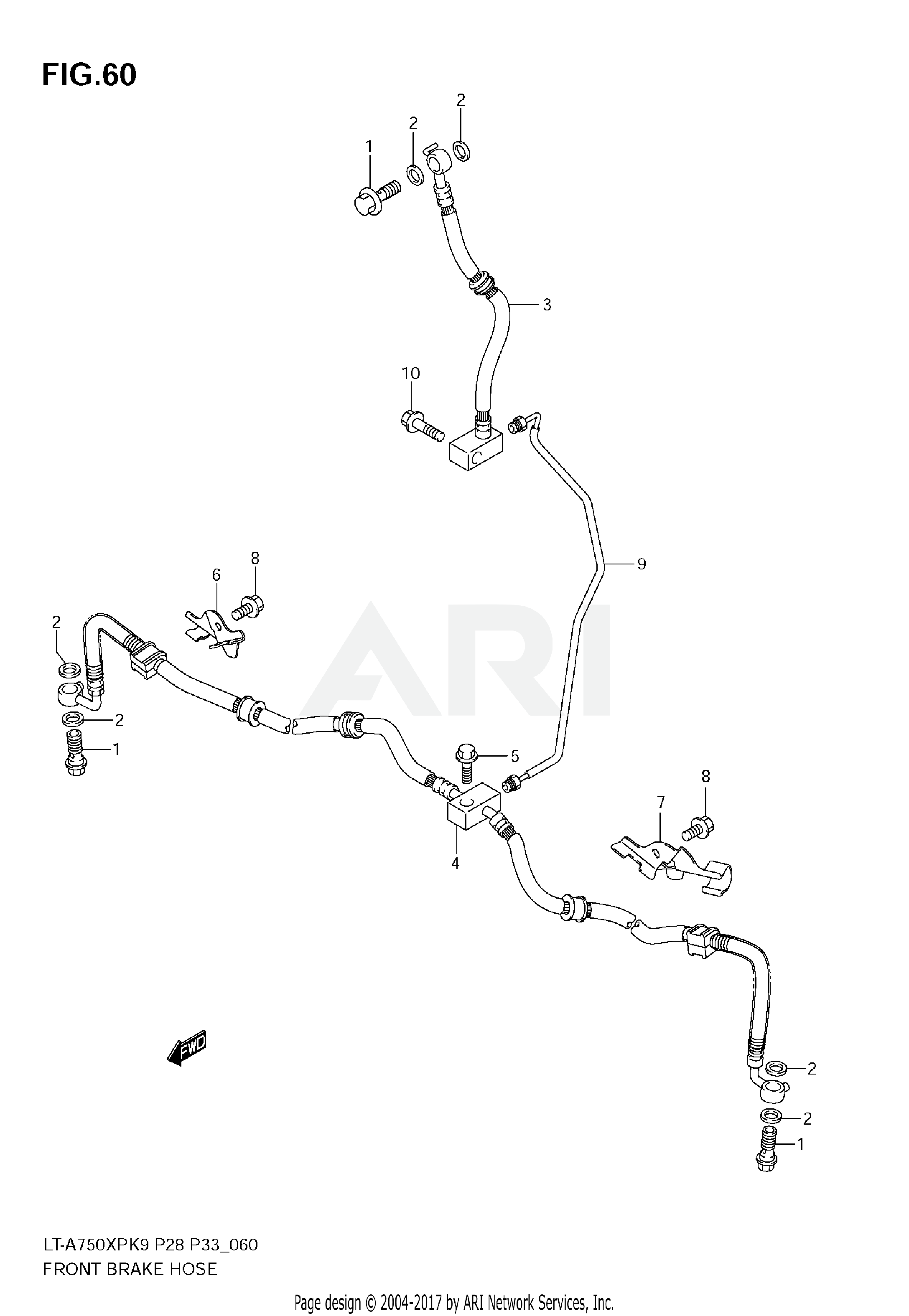 FRONT BRAKE HOSE