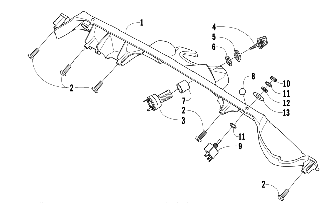 CONSOLE AND SWITCH ASSEMBLY