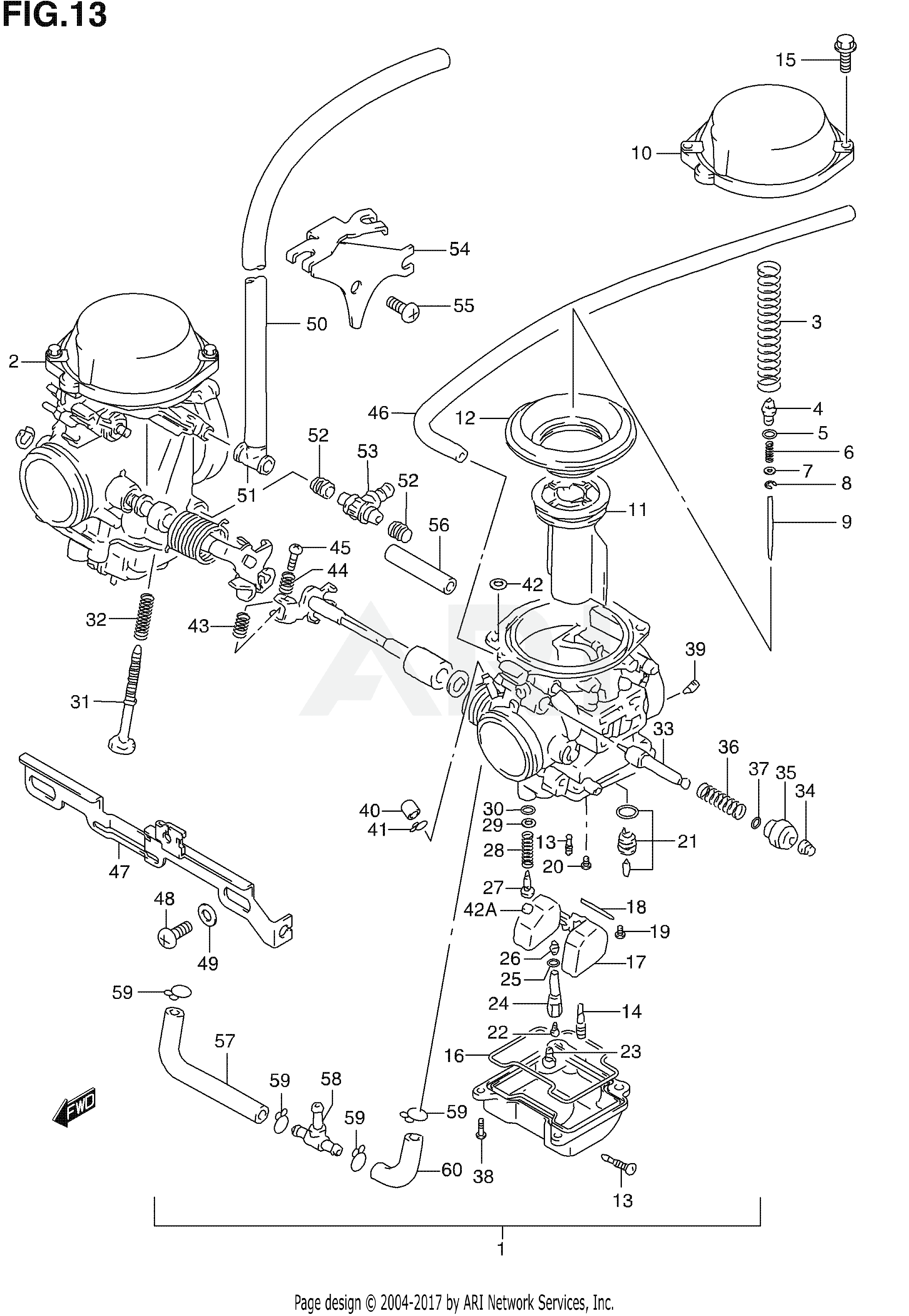 CARBURETOR (NOT FOR U.S. MARKET)