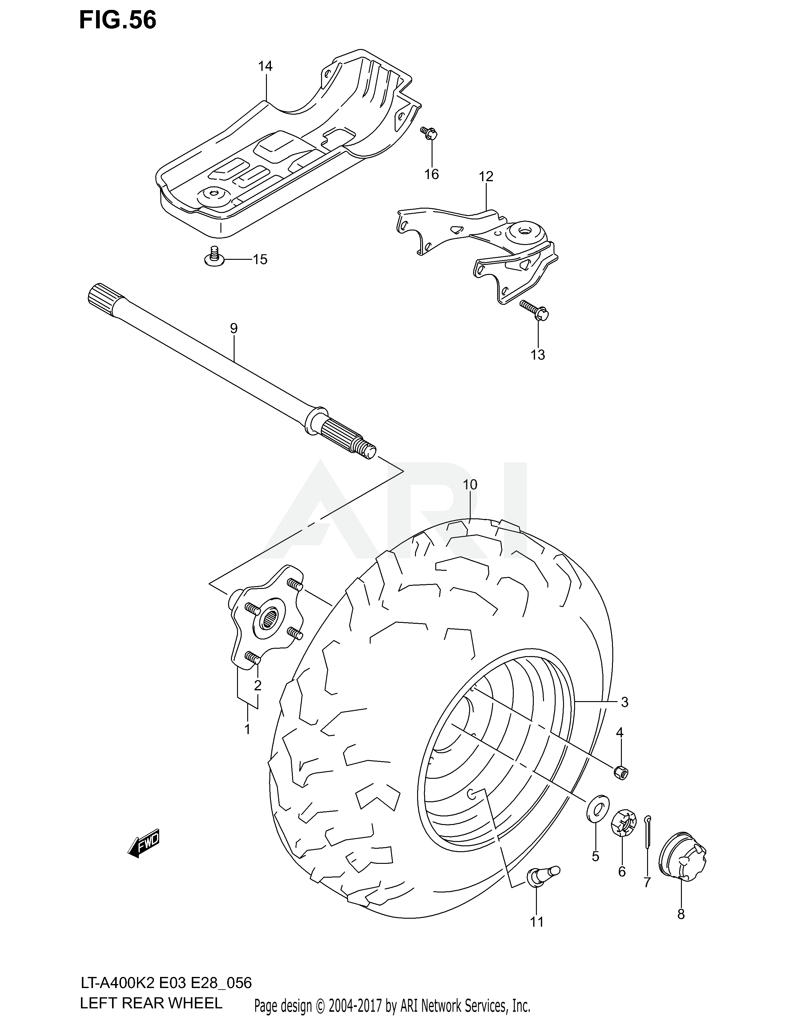 LEFT REAR WHEEL