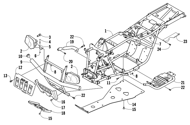 FRAME AND RELATED PARTS