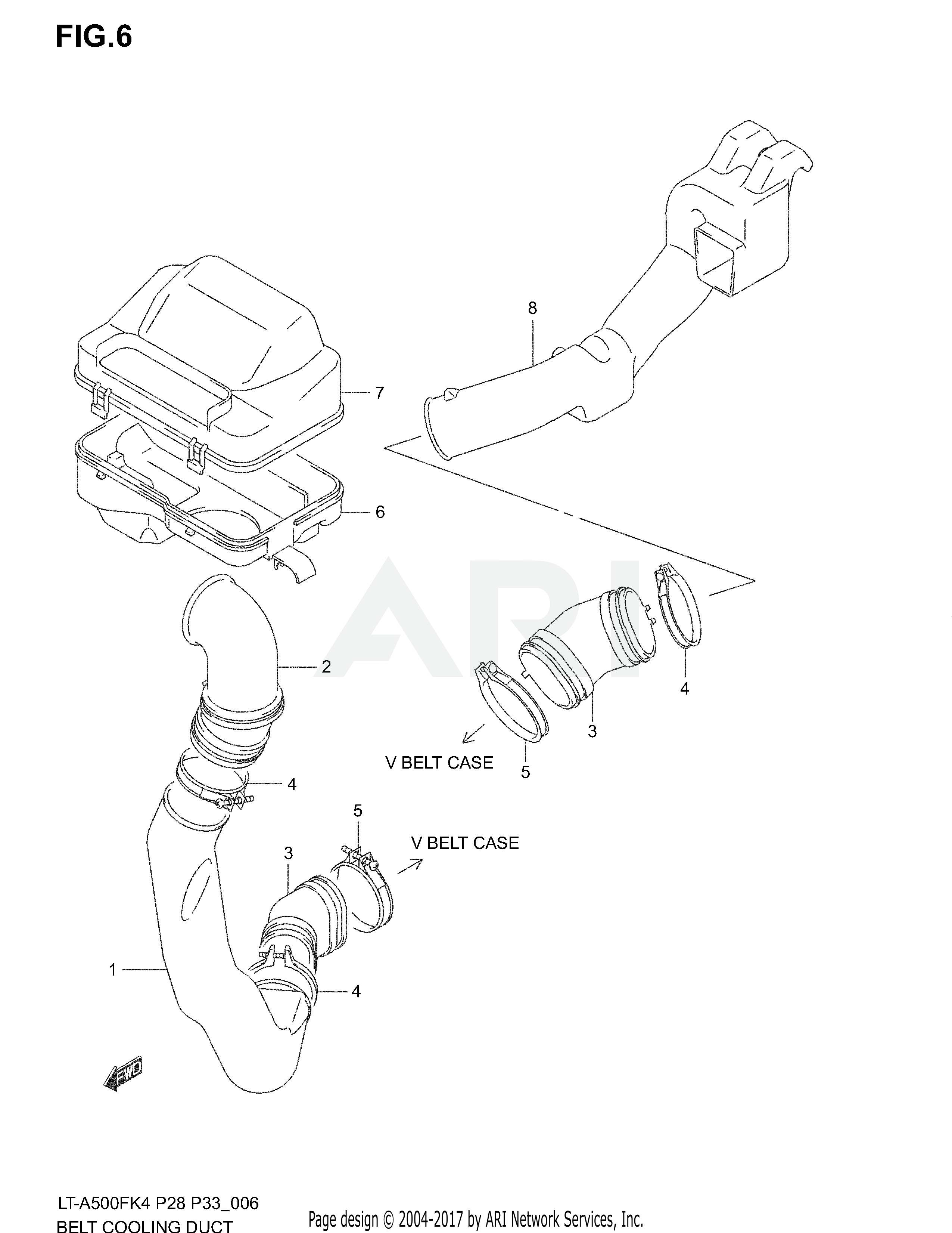 BELT COOLING DUCT