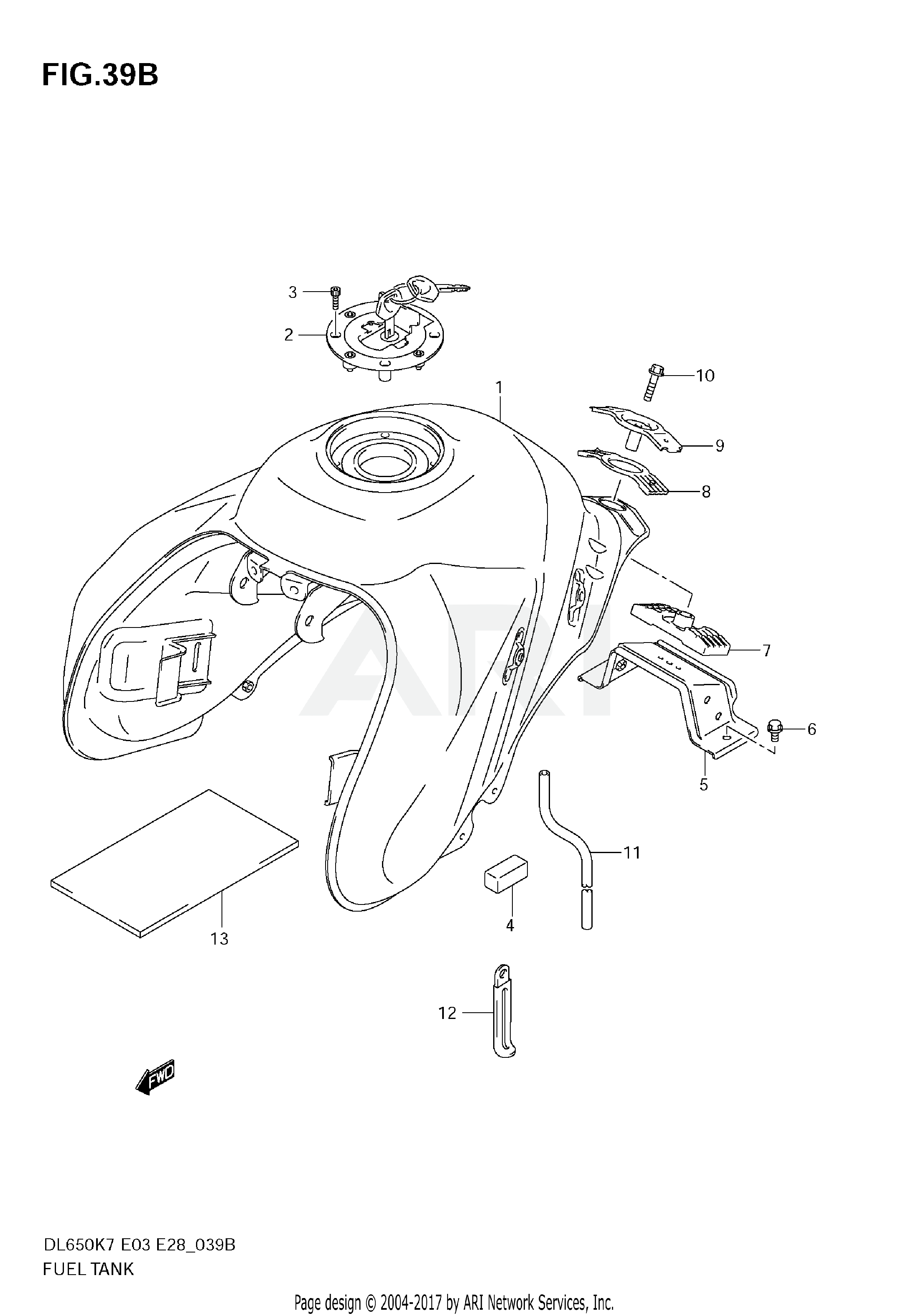 FUEL TANK (MODEL K9)