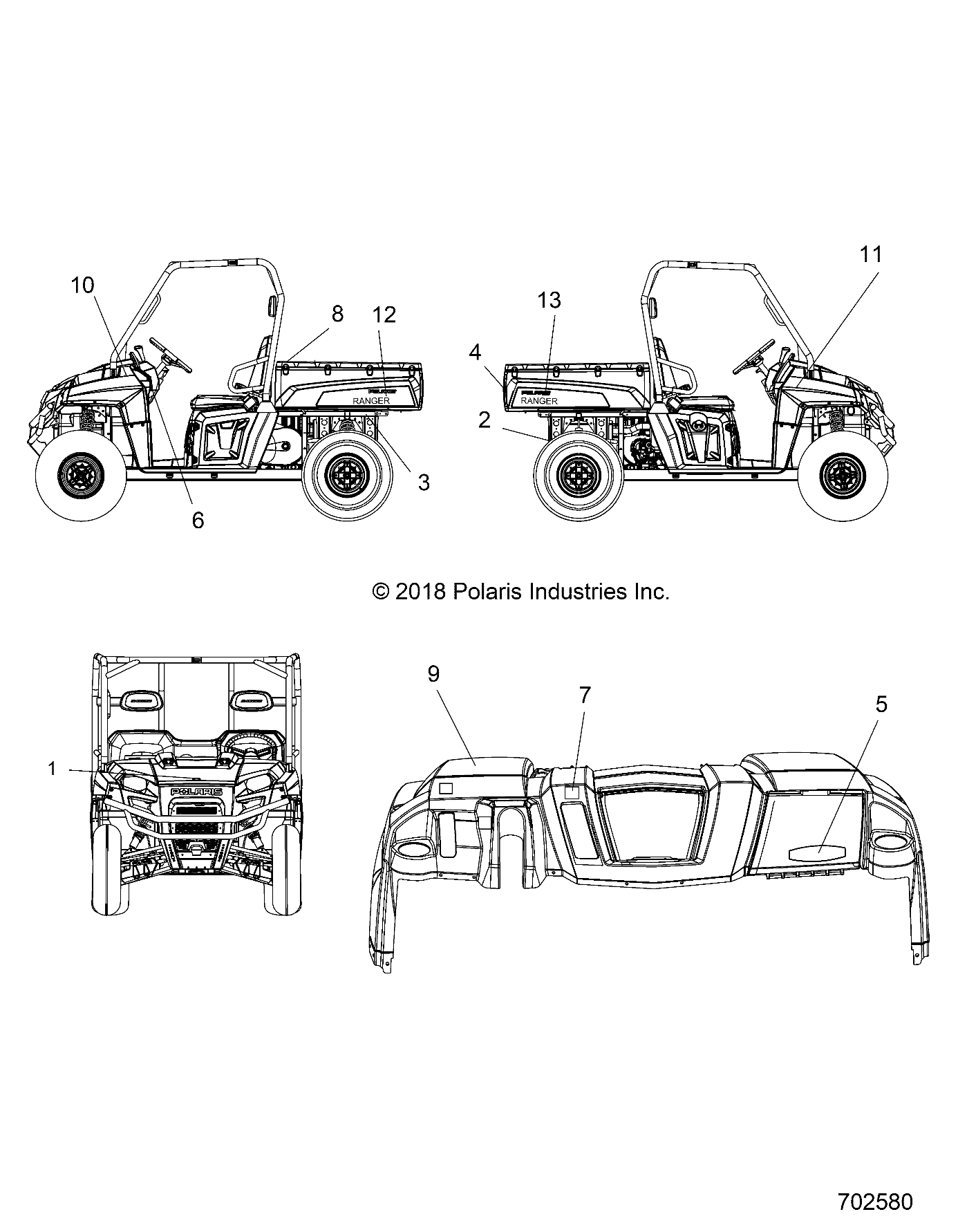 BODY, DECALS - R19RME57D7 (702580)