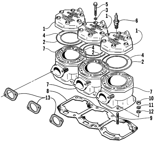 CYLINDER AND HEAD ASSEMBLY