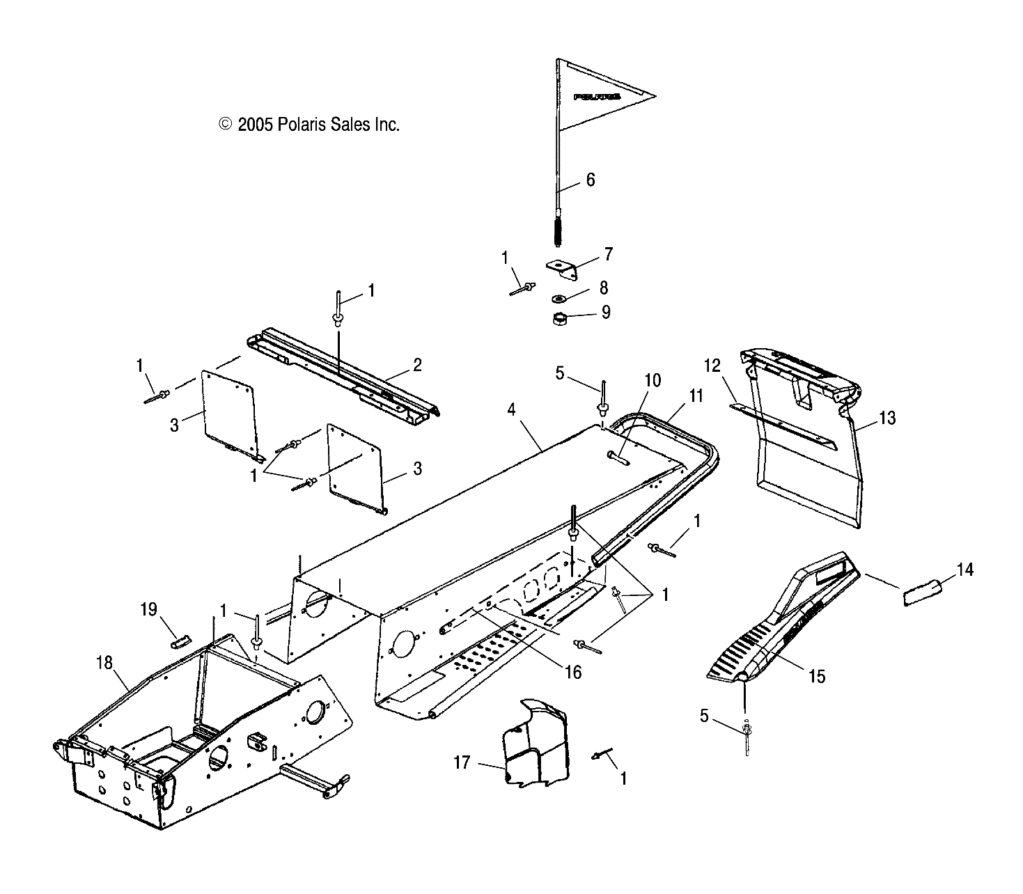 CHASSIS, TUNNEL and BULKHEAD - S17WAA1ASA/AEA (4997579757A03)