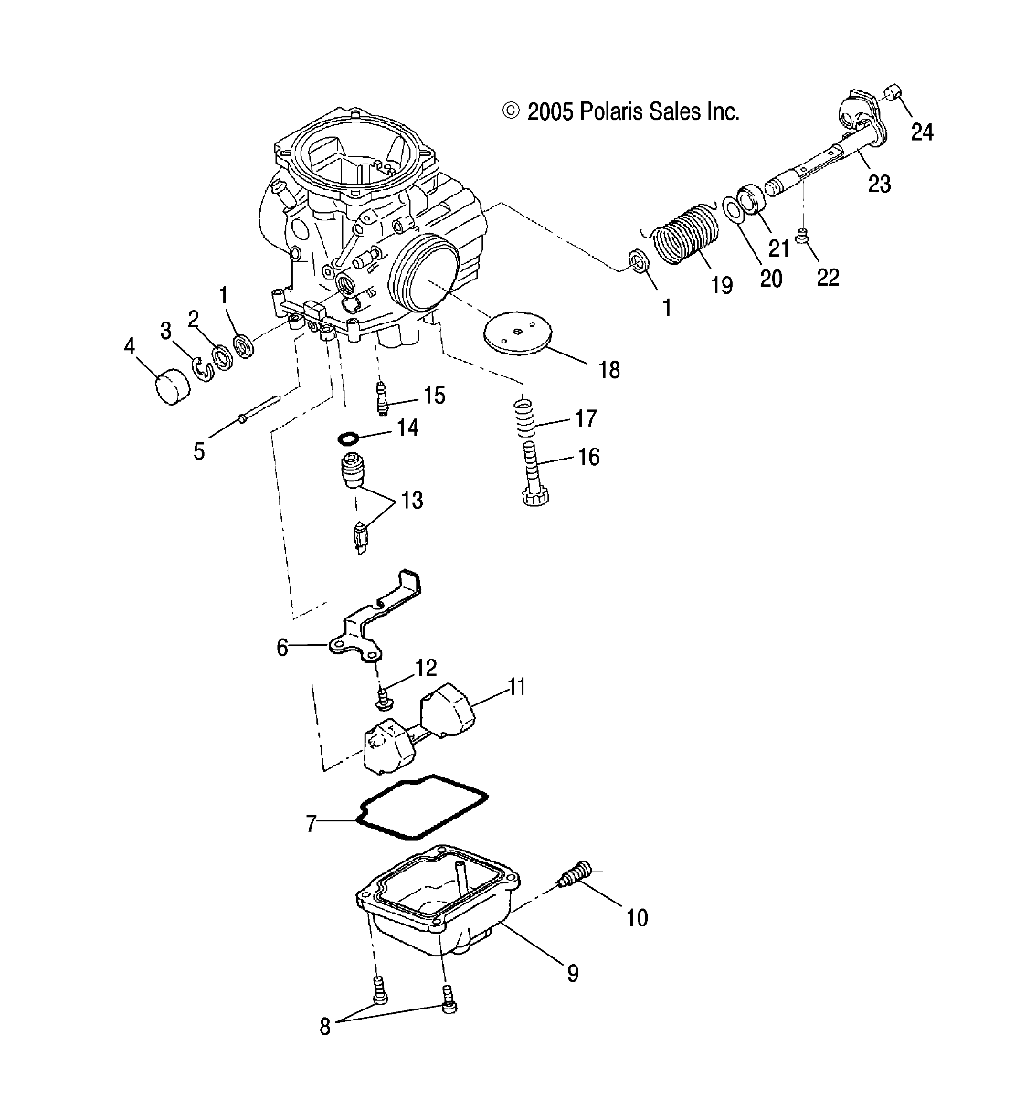 ENGINE, CARBURETOR LOWER - A08LB27AA (4999202079920207D06)