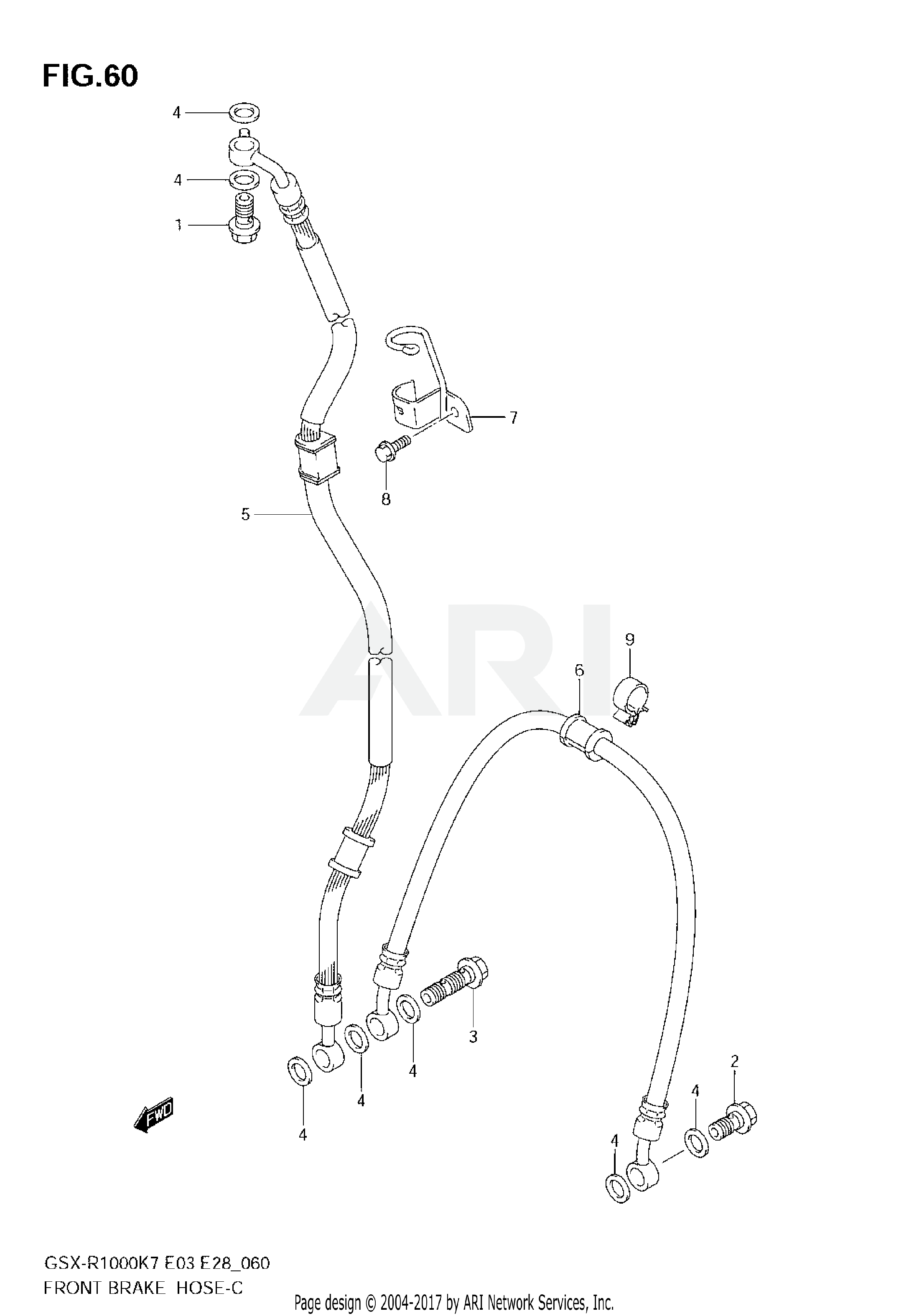 FRONT BRAKE HOSE