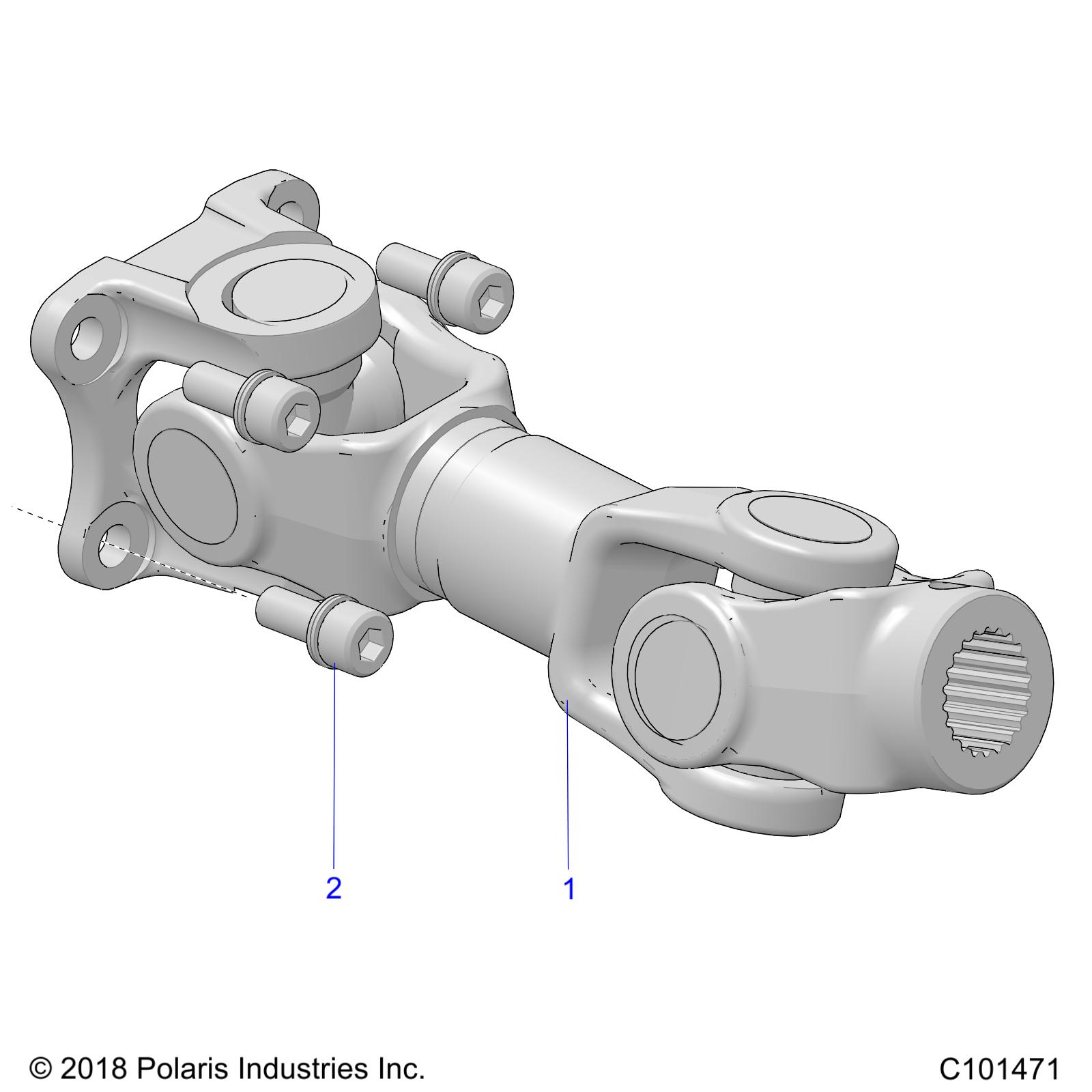 DRIVE TRAIN, PROP SHAFT, REAR - A20SGE95AK (C101471)