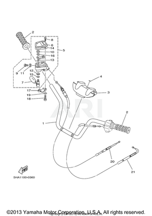 STEERING HANDLE CABLE