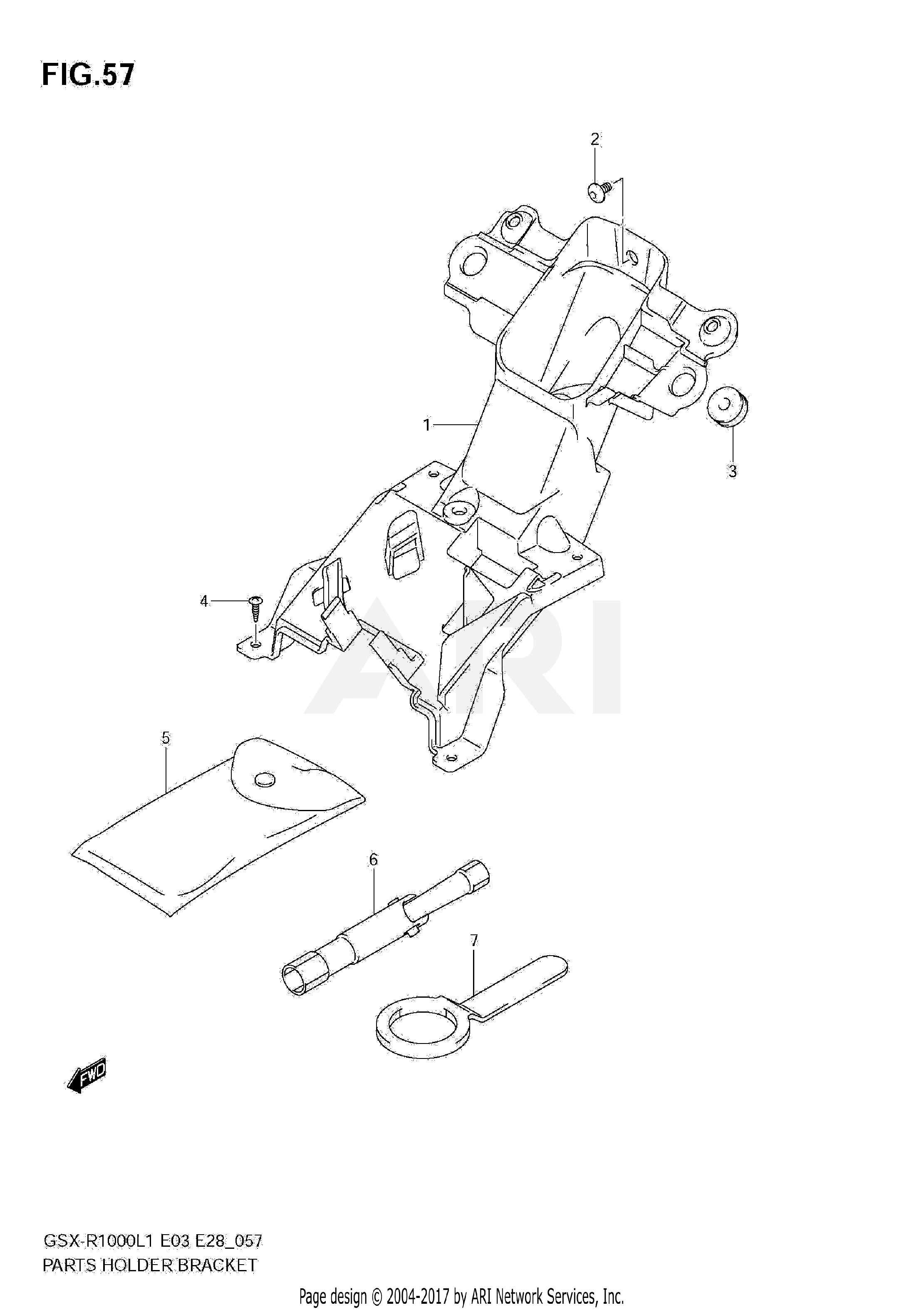 PARTS HOLDER BRACKET