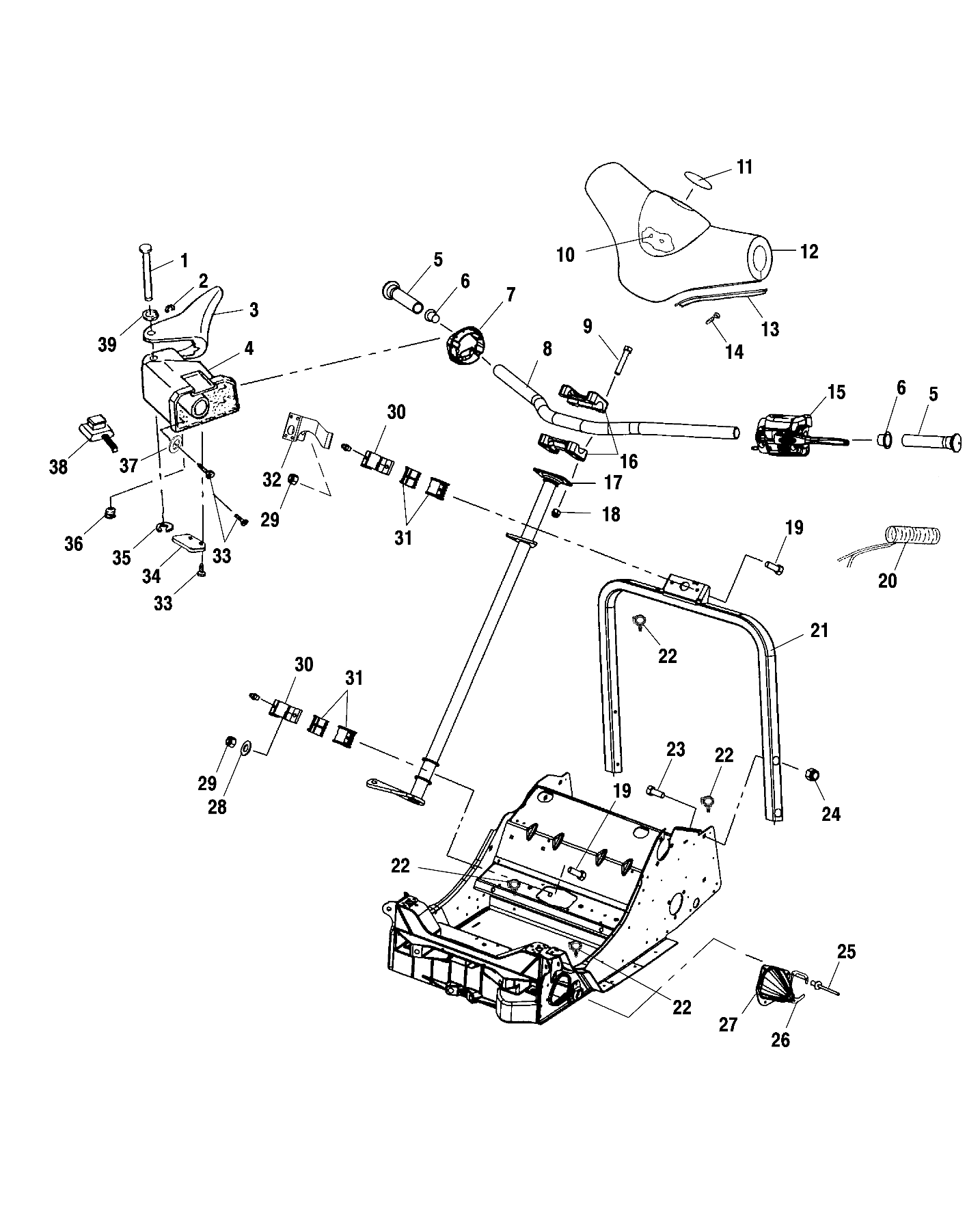 STEERING - HANDLEBAR - S01ND8BS (4962426242B003)