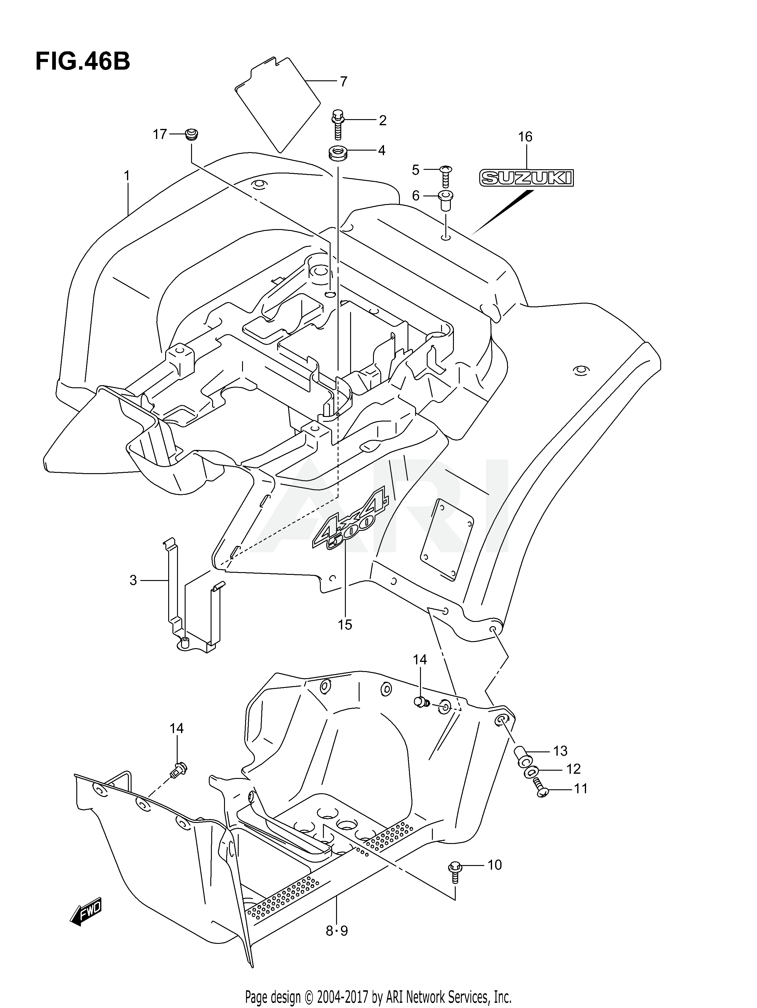 REAR FENDER (MODEL K7)