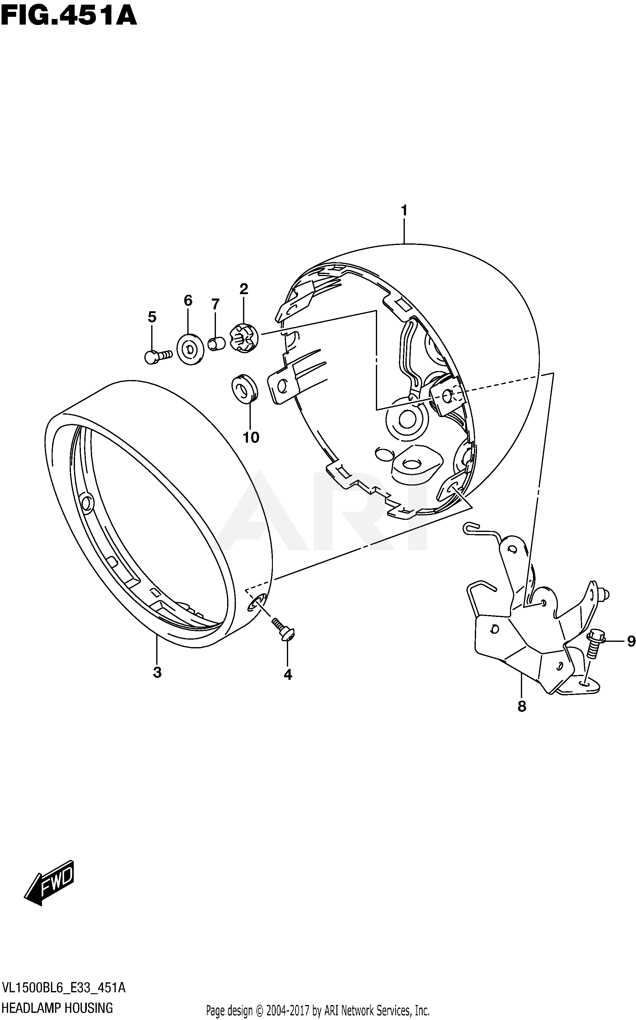 HEADLAMP HOUSING