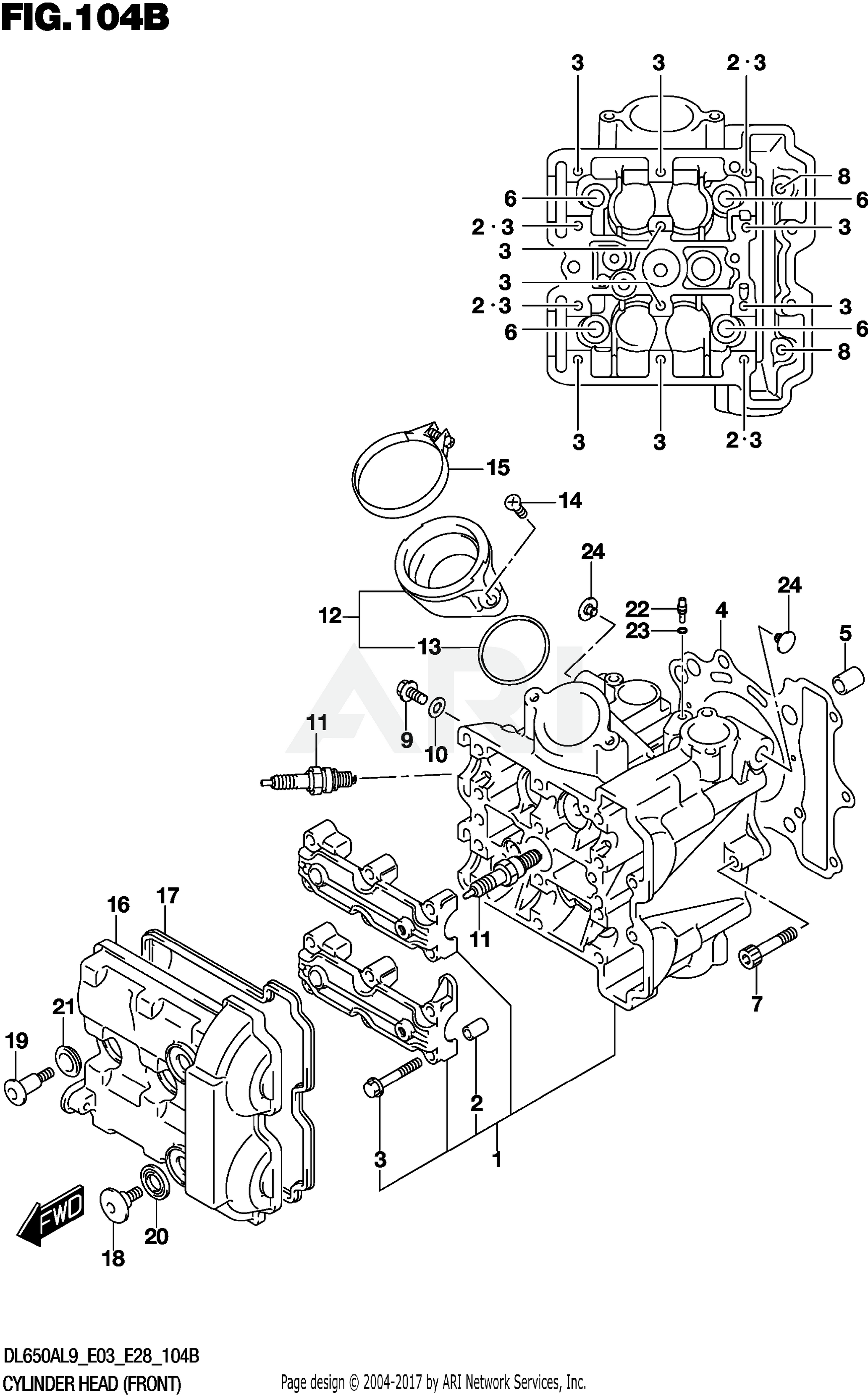 CYLINDER HEAD (FRONT)