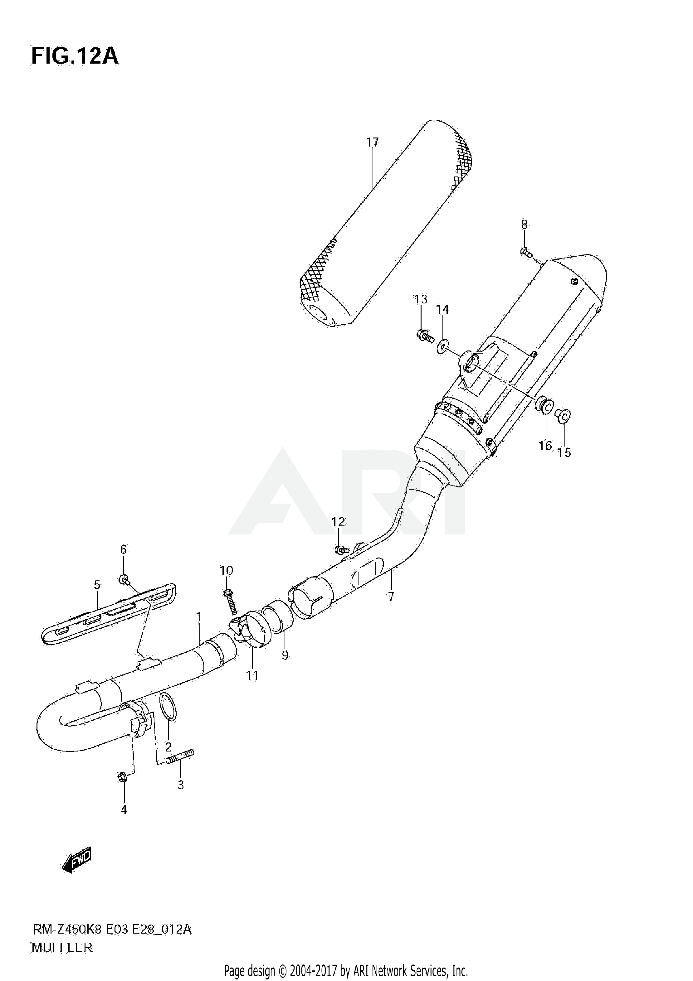 MUFFLER (RM-Z450 L0)