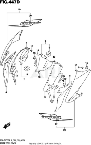 FRAME BODY COVER (GSX-S1000YAL9 E03)