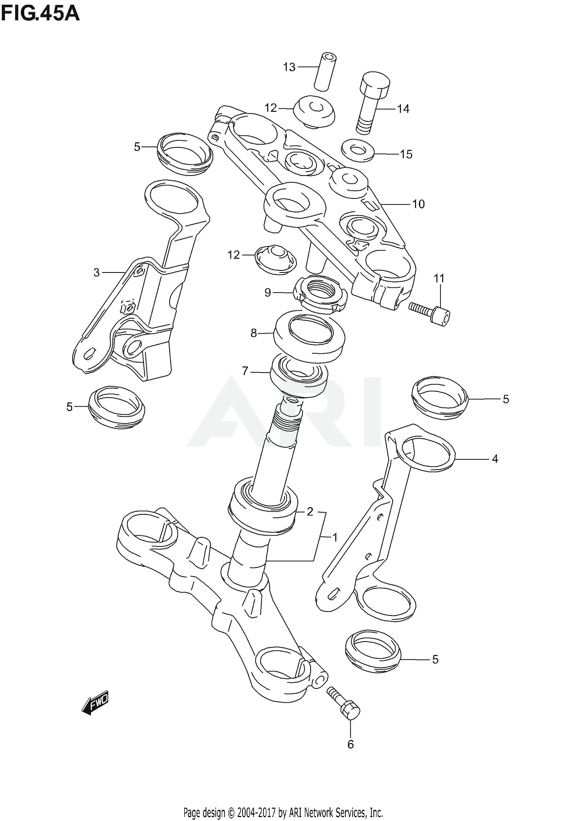 STEERING STEM (NOT FOR U.S. MARKET)