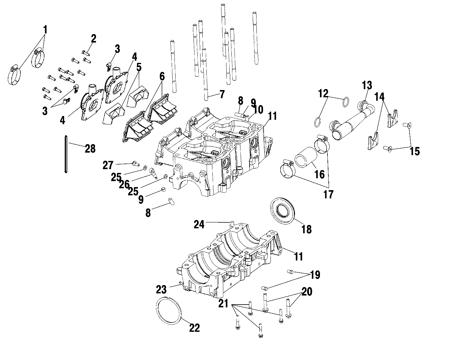 CRANKCASE - S03NK7CS/A-S03NL7CS/A-S03NK8CS/A-S03NL8CS/A-S03NM8CS (4978037803C09)