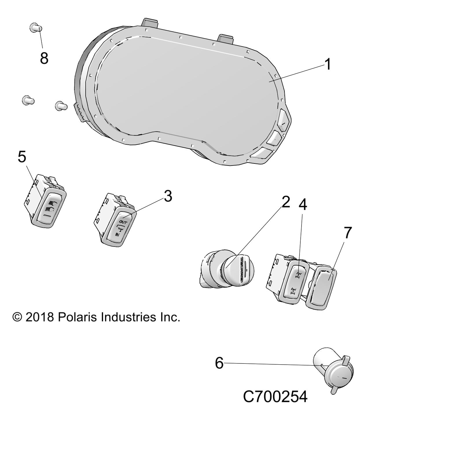 ELECTRICAL, DASH INSTUMENTS - R19RRM99AL (C700254)