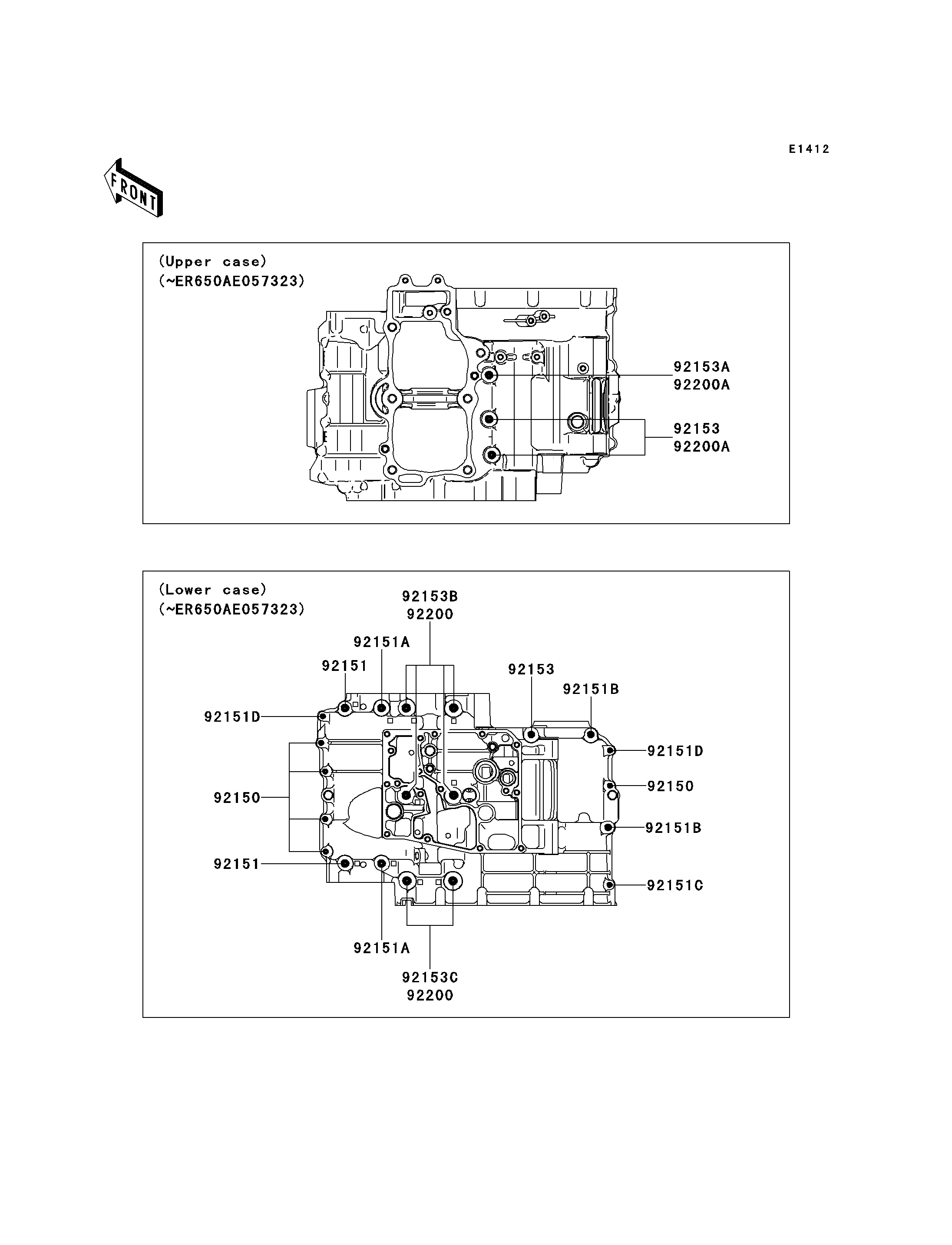 Crankcase Bolt Pattern