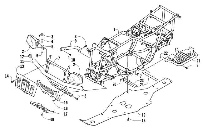 FRAME AND RELATED PARTS