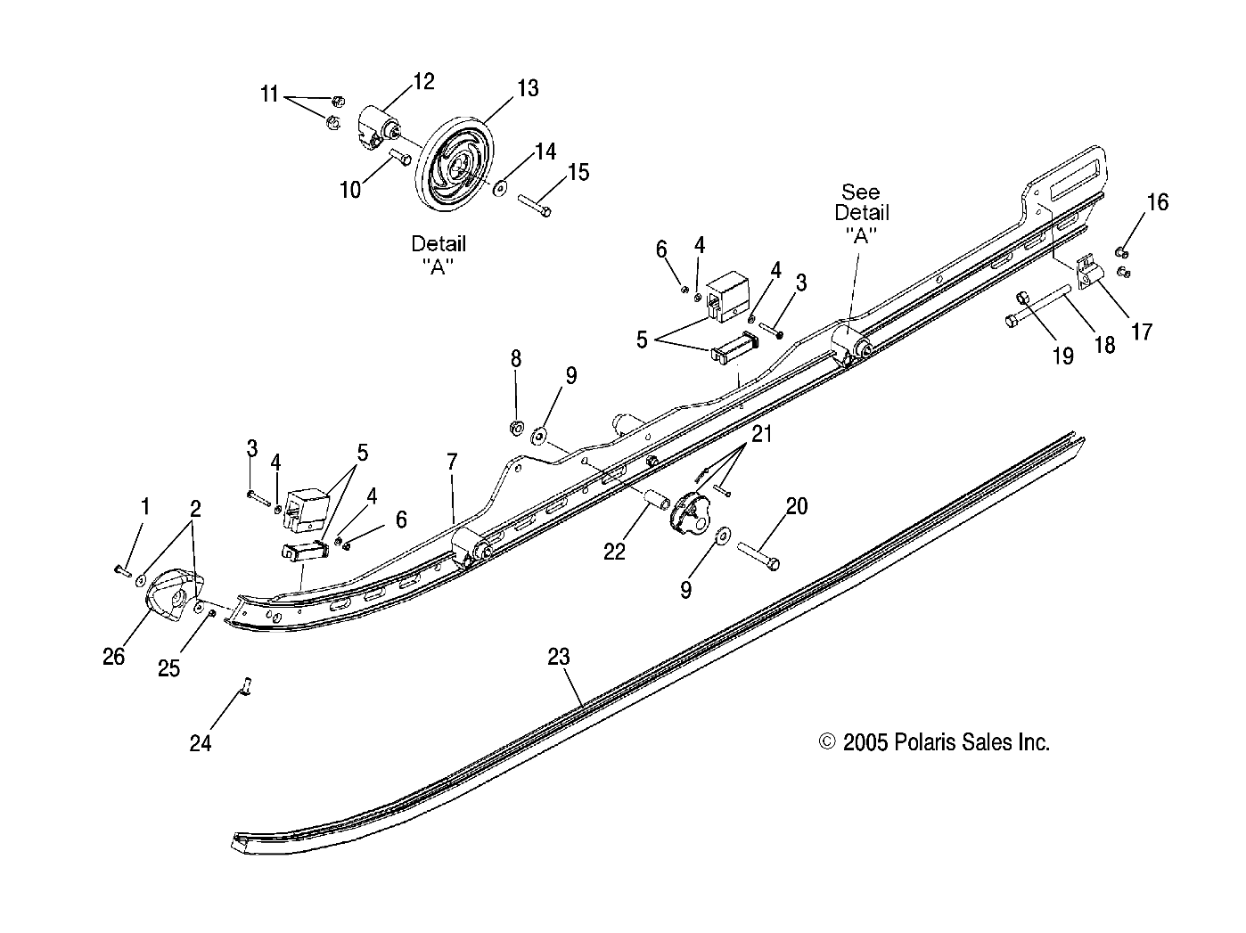 SUSPENSION, RAIL MOUNTING - S06PS8DS/DSA (4997499749B10)