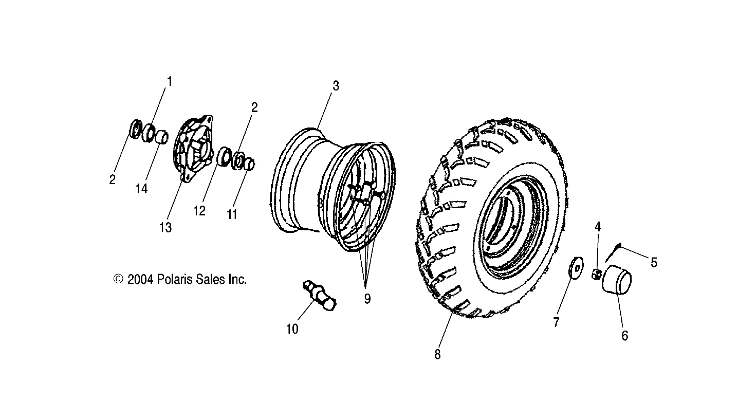 FRONT WHEEL - A05FA09CA/CB/CC (4995069506B08)