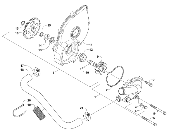 WATER PUMP ASSEMBLY