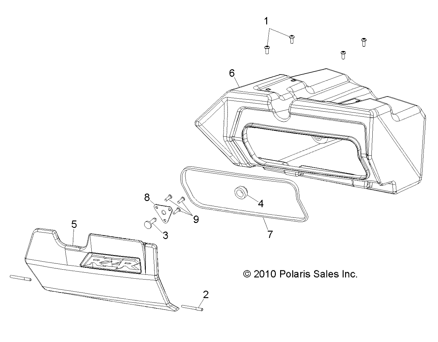 BODY, GLOVEBOX - R11JH87AA/AD (49RGRGLOVEBOX11RZRS)