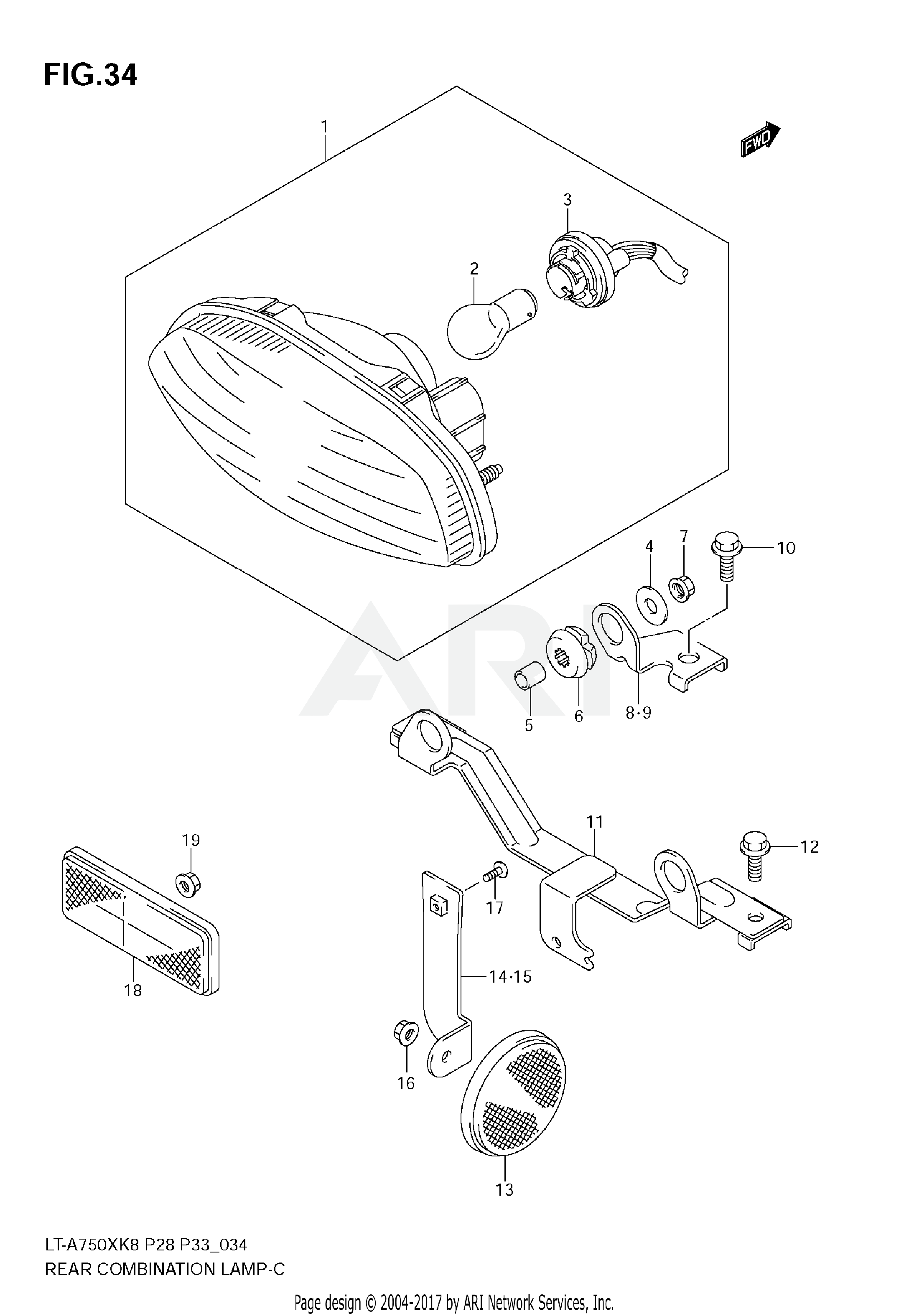 REAR COMBINATION LAMP