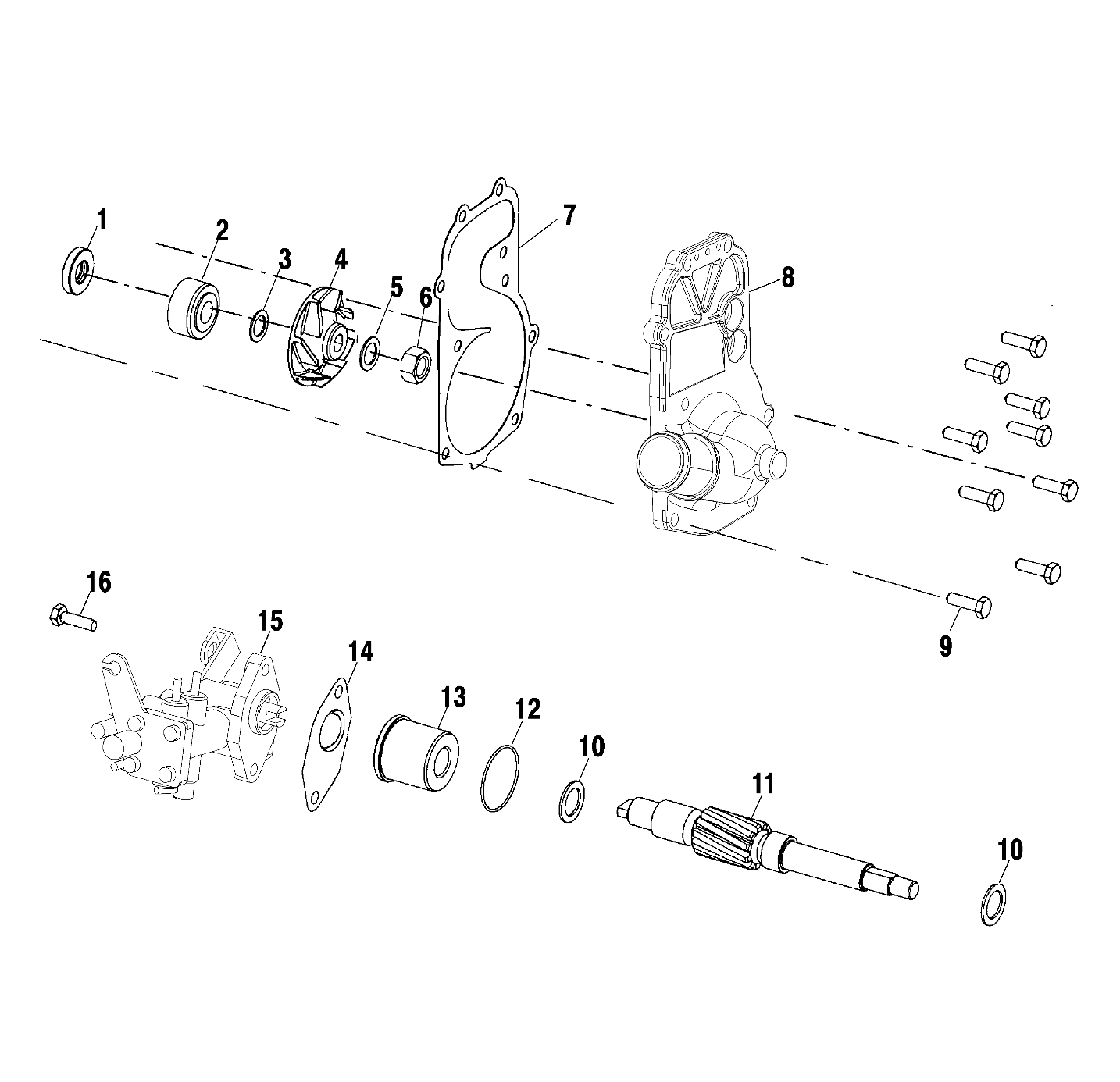 WATER PUMP/OIL PUMP - S01NX6ES (4968856885C008)