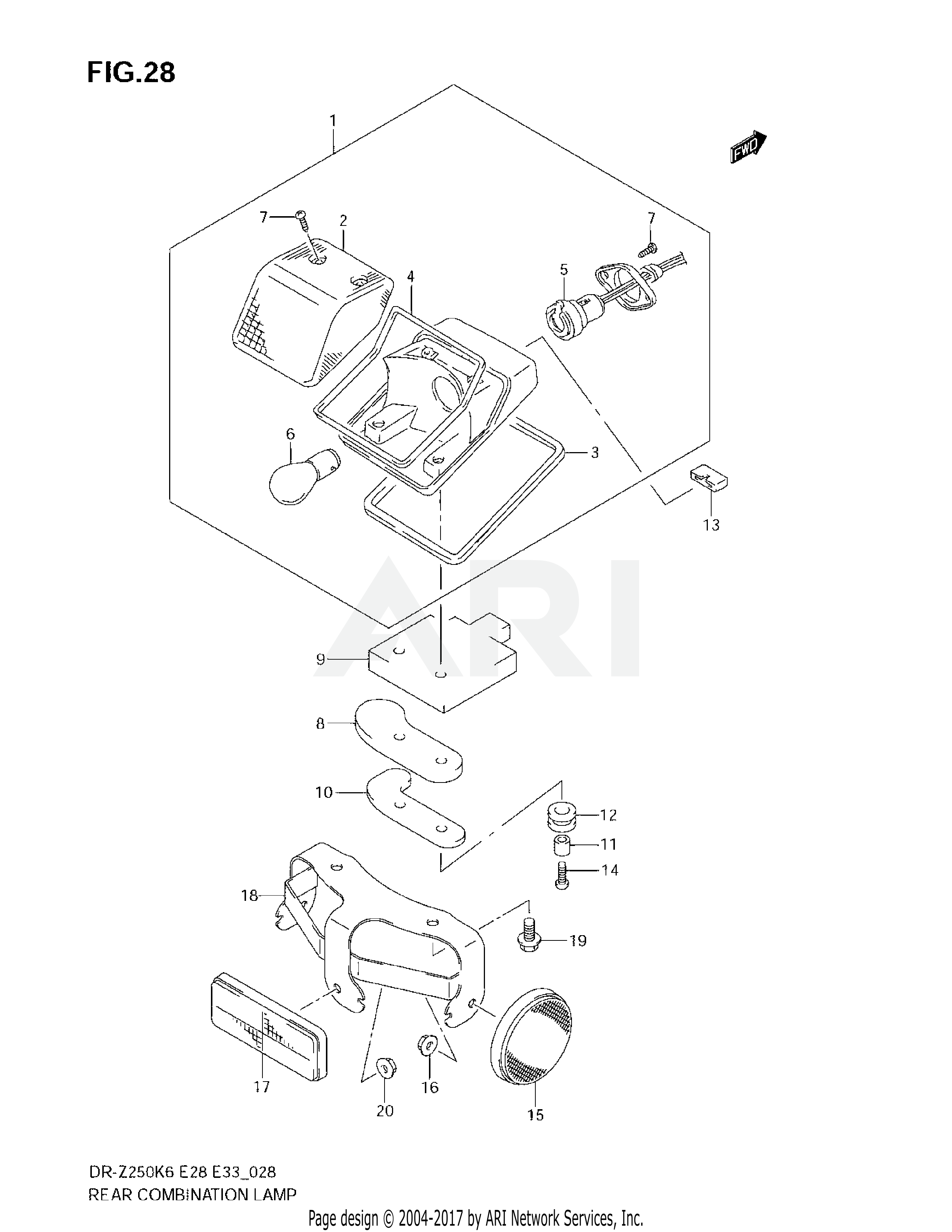 REAR COMBINATION LAMP