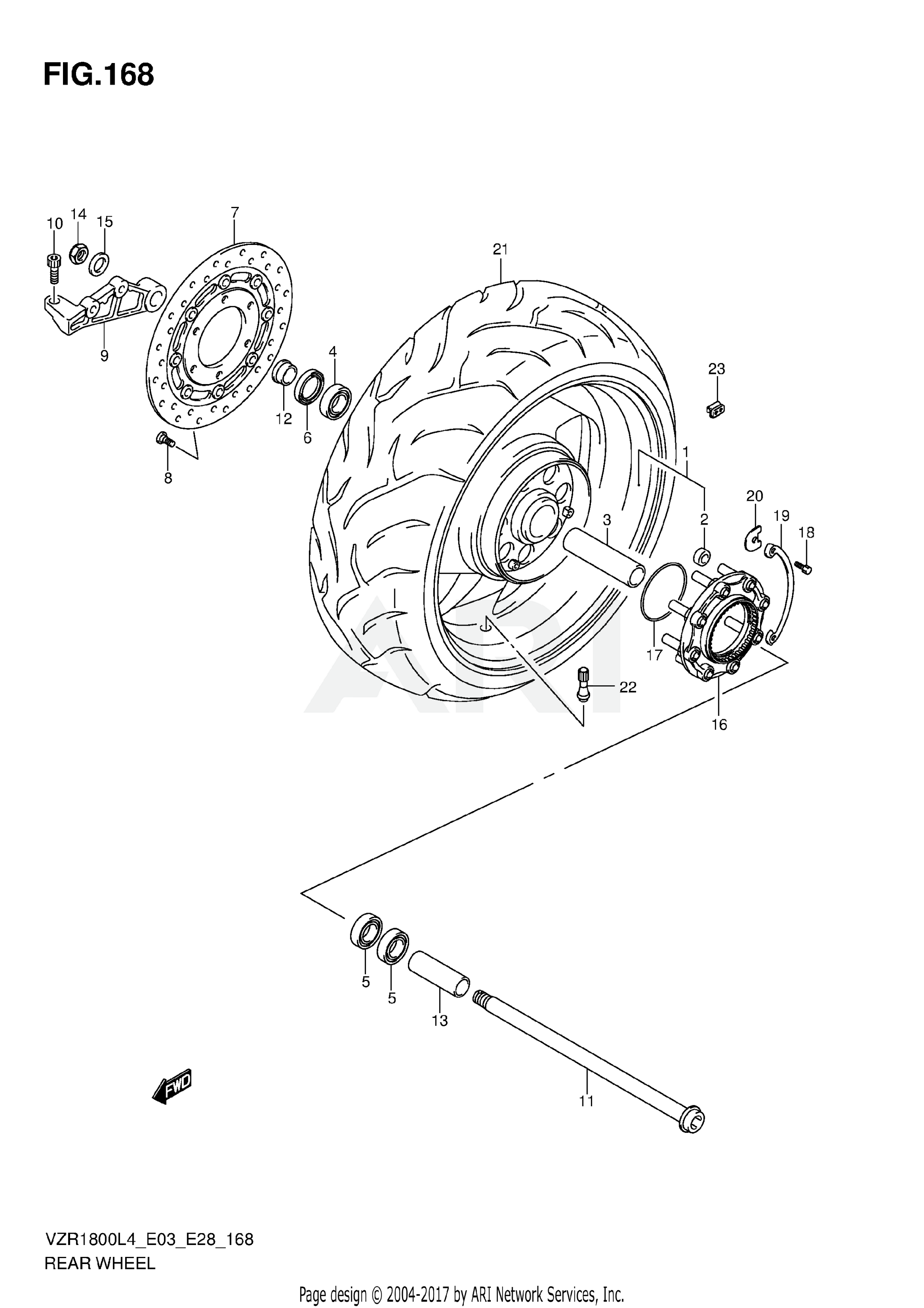 REAR WHEEL (VZR1800ZL4 E33)