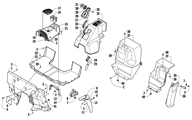 CONSOLE AND FLOOR PANEL ASSEMBLY