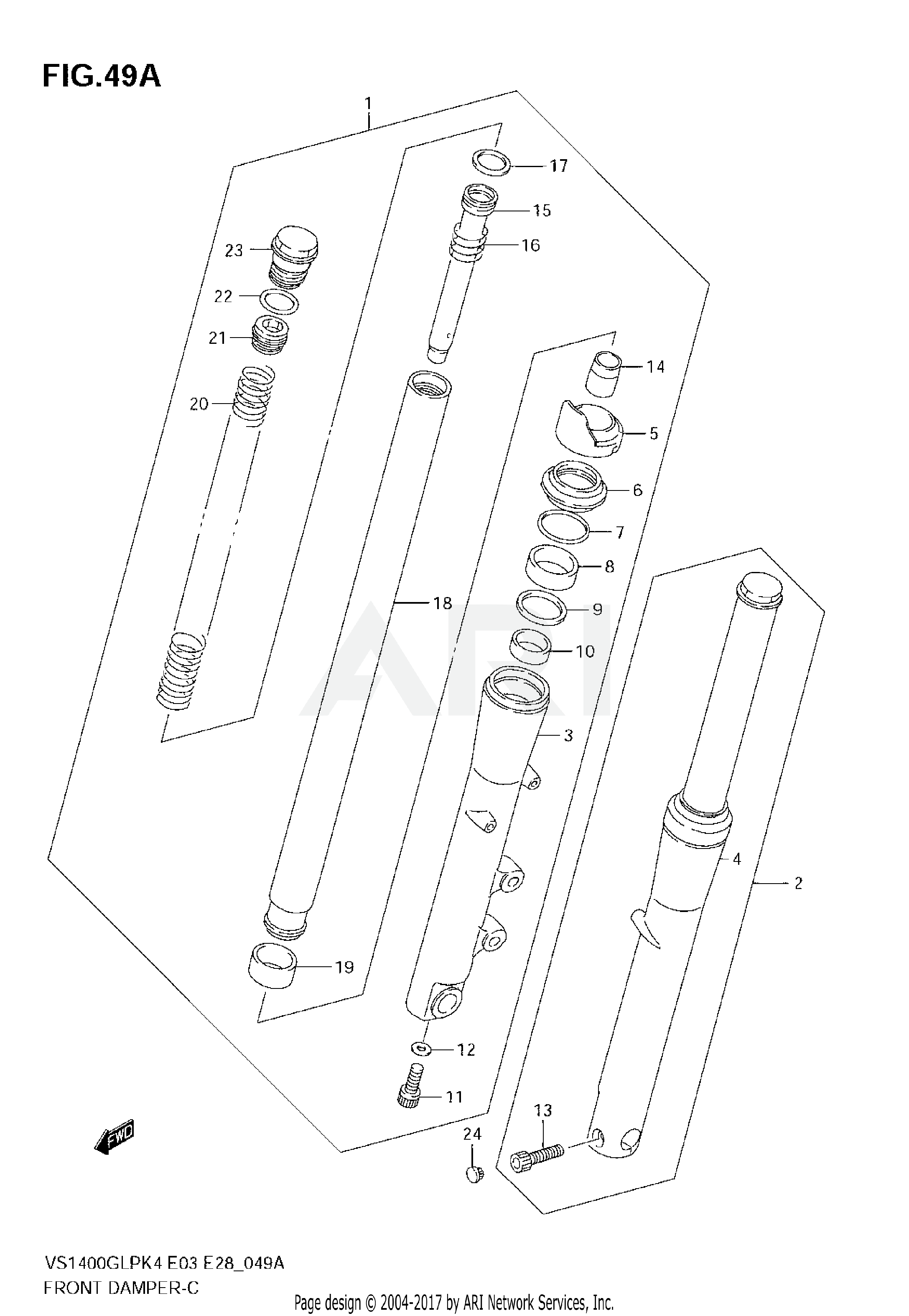 FRONT DAMPER (MODEL K5/K6/K7/K8)