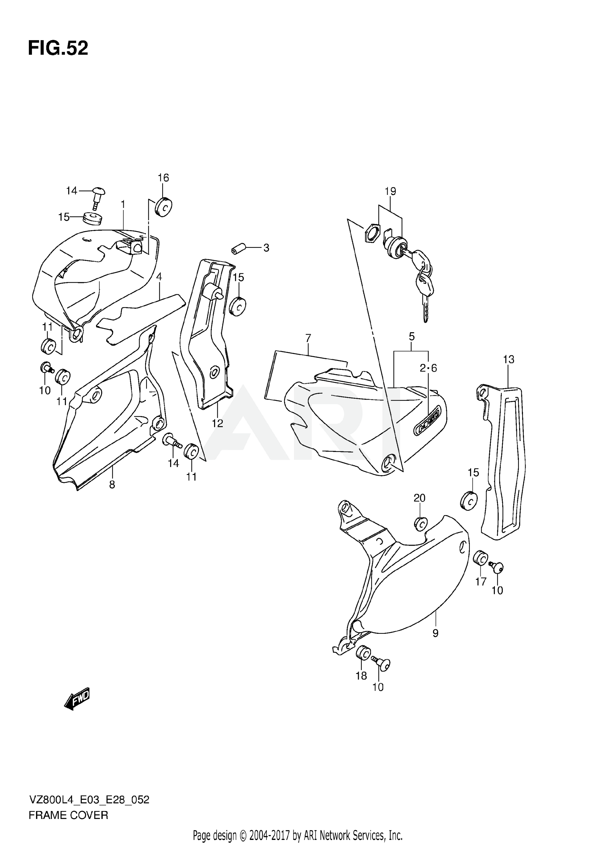 FRAME COVER (VZ800L4 E03)