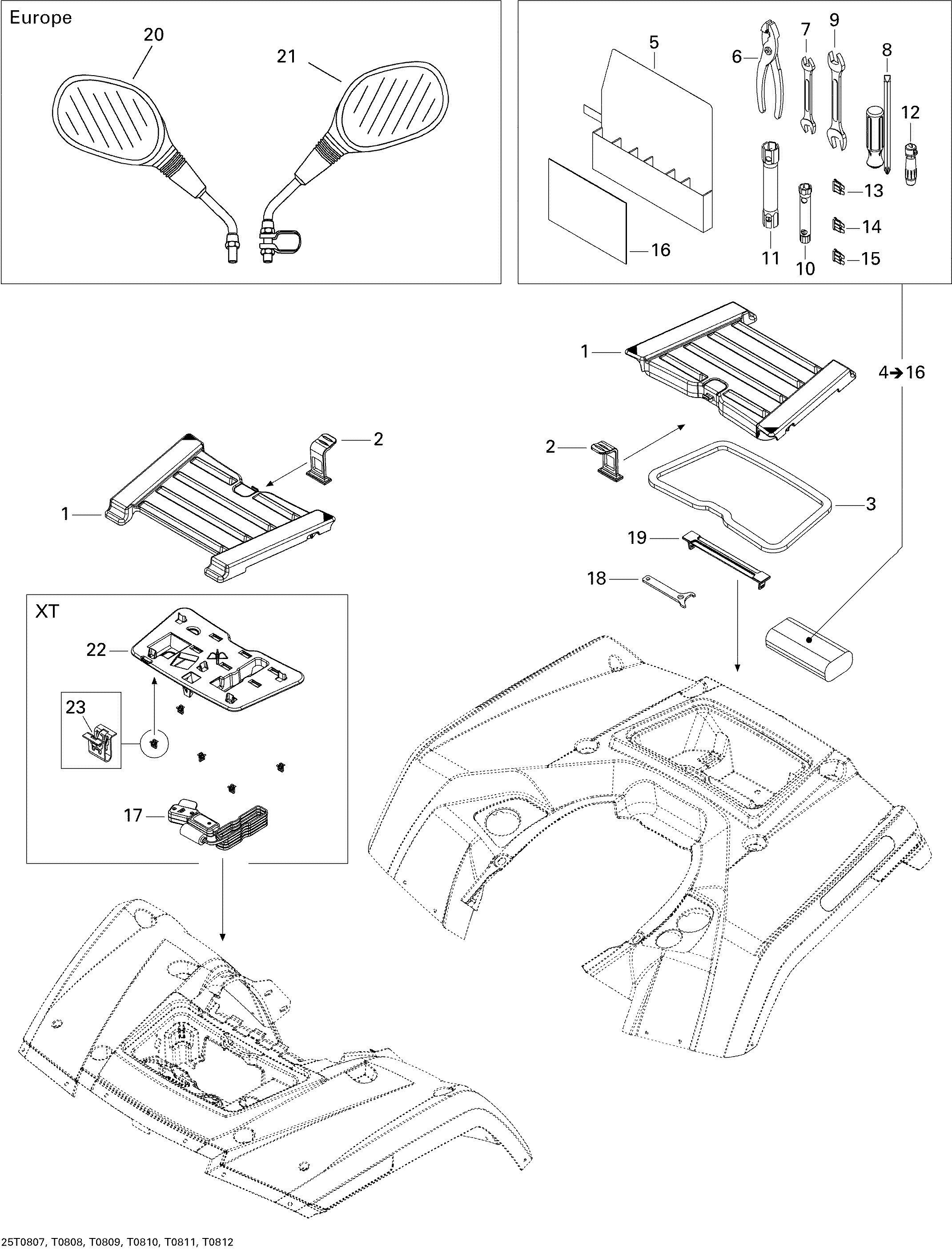 Front and Rear Trays