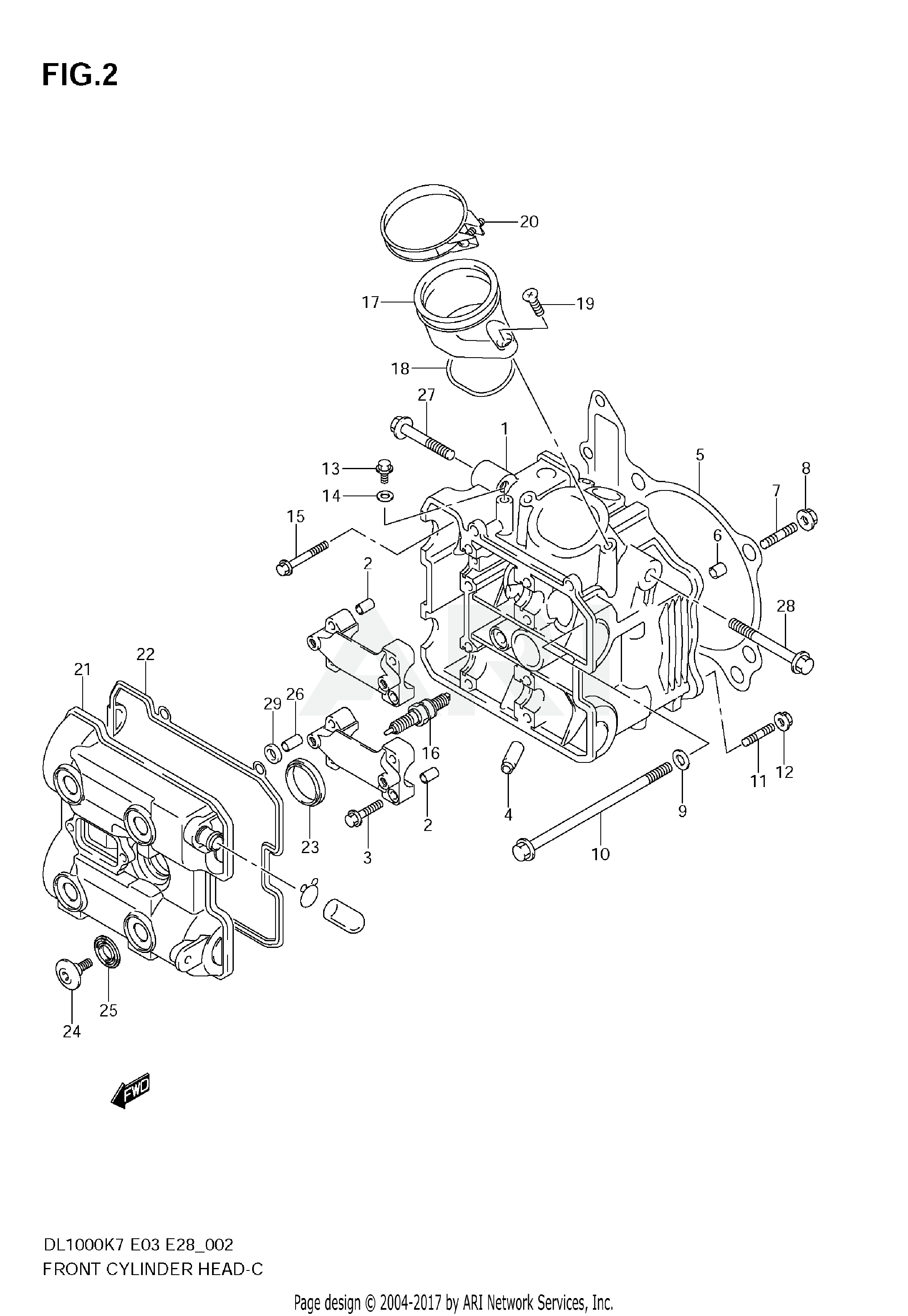 FRONT CYLINDER HEAD