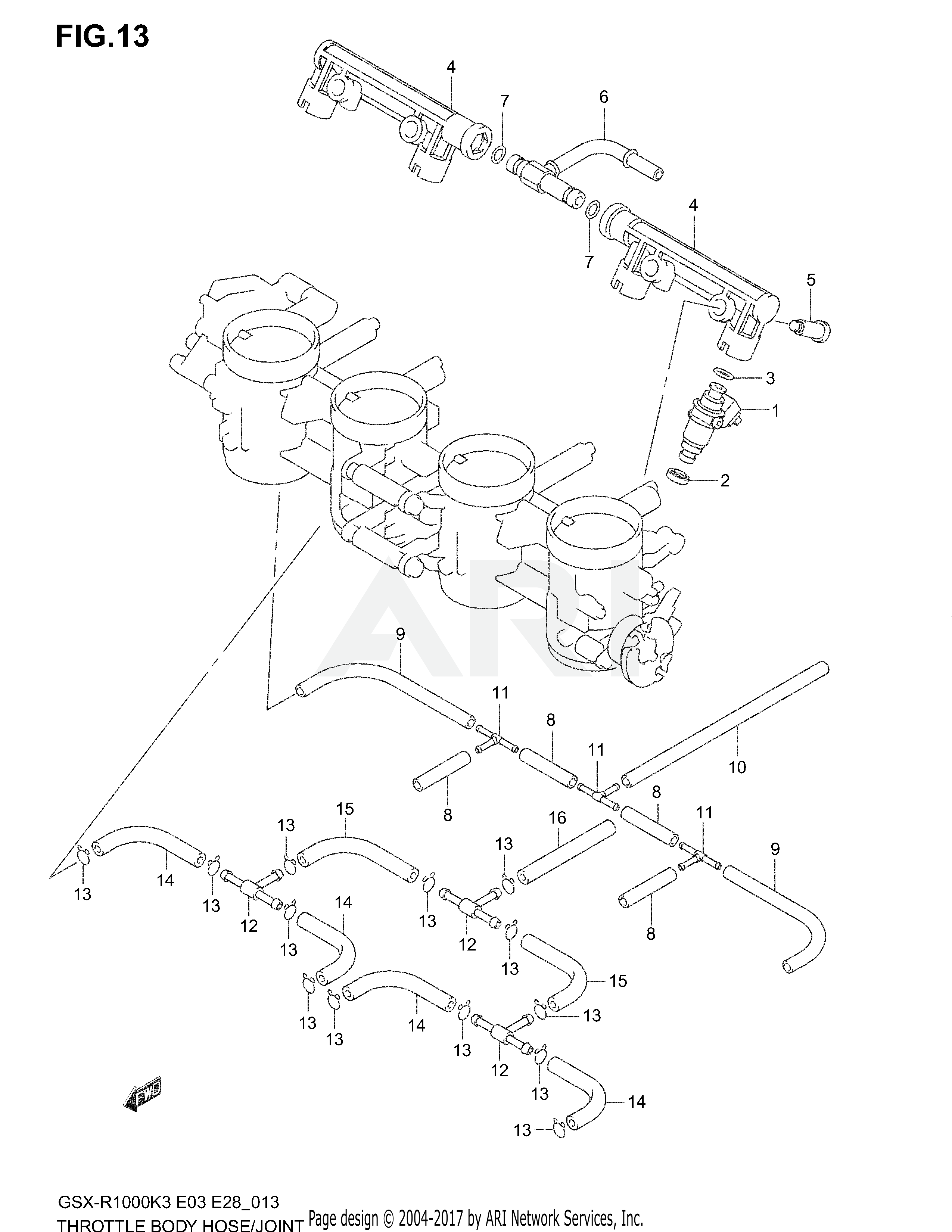 THROTTLE BODY HOSE/JOINT