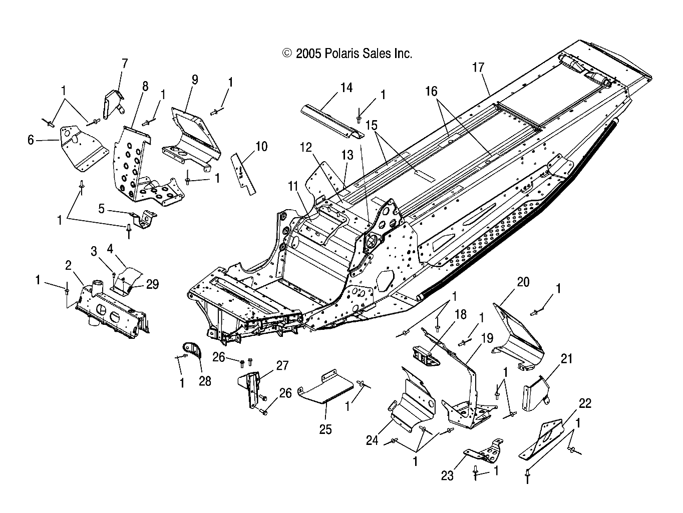 CHASSIS, FRONT - S06PD7ES/FS (4997339733A03)