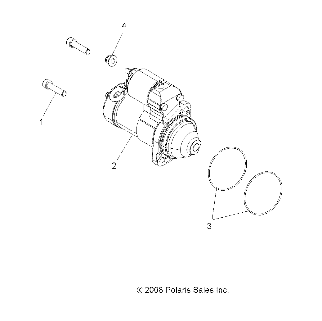 ENGINE, STARTING SYSTEM - A15SXE95FK (49ATVSTARTER09SPXP850)