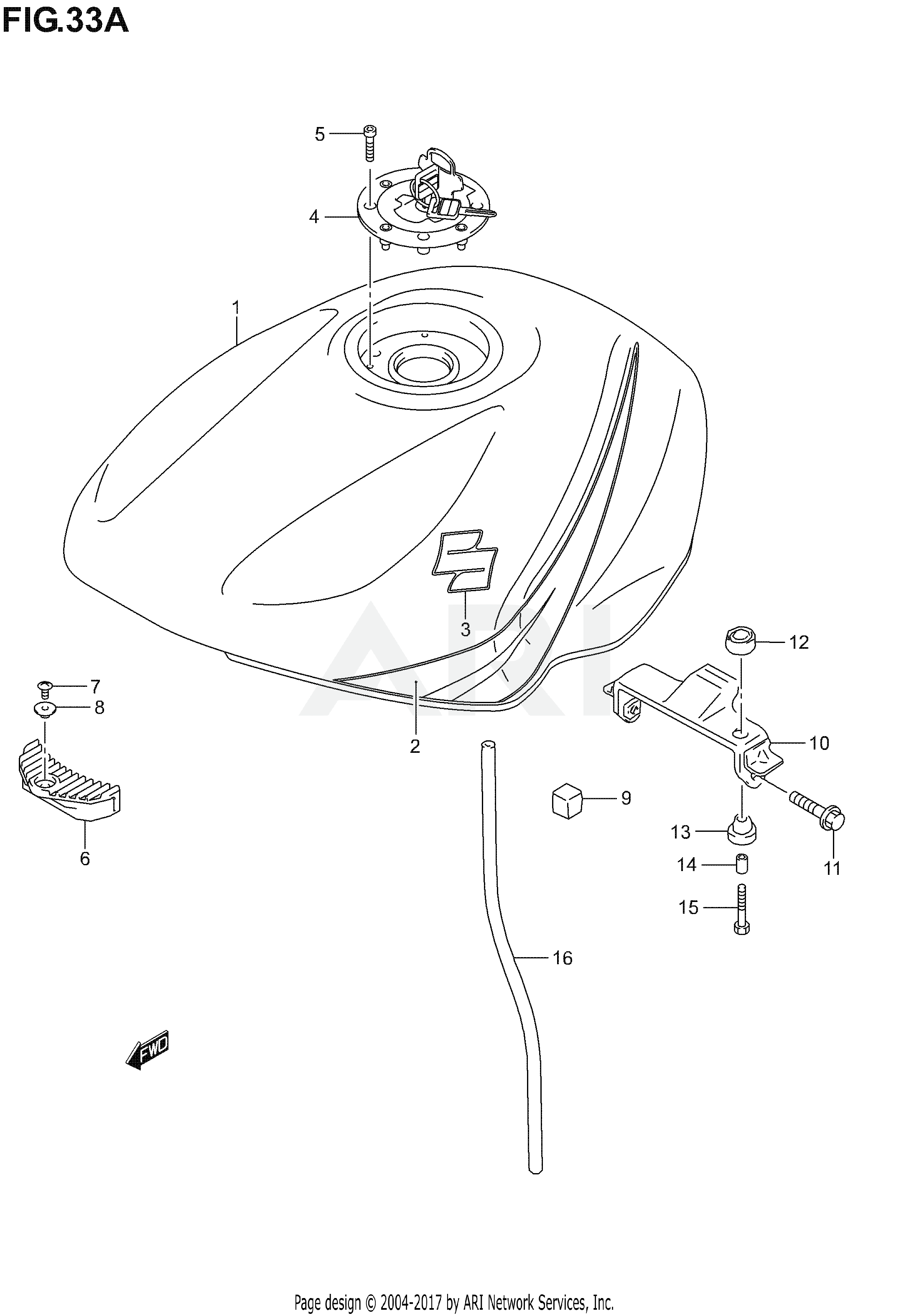 FUEL TANK (MODEL K4)