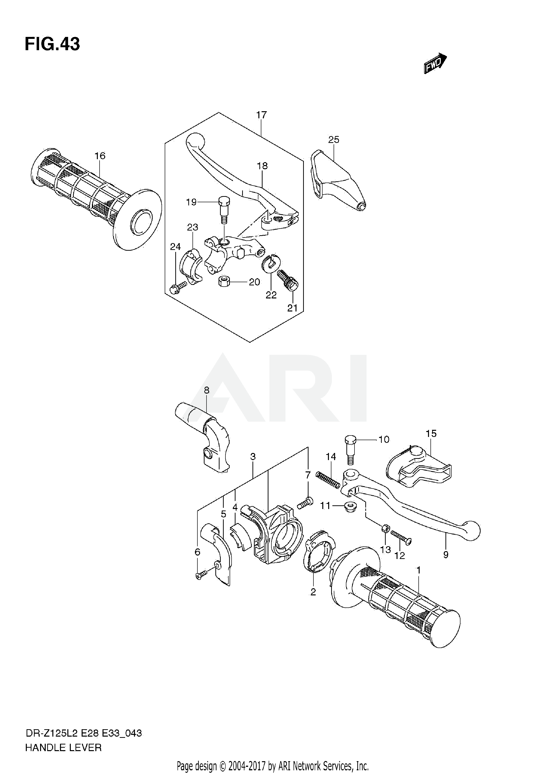 HANDLE LEVER (DR-Z125L E28)