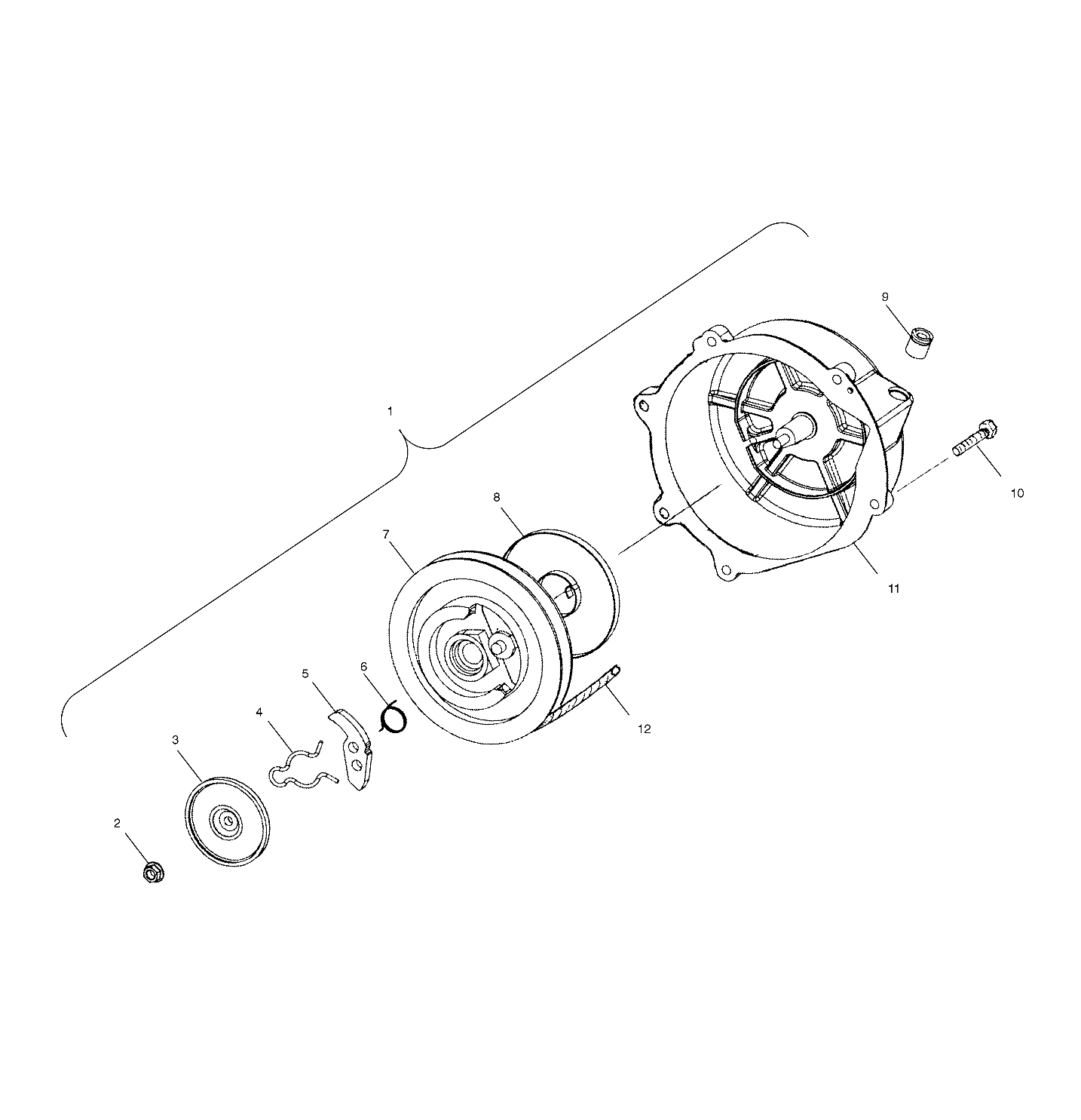 RECOIL STARTER (600) - S03NP6ES/6ESA/6ESB-S03NA6ES-S03NF6ES-S03NE6ES (4977827782E07)