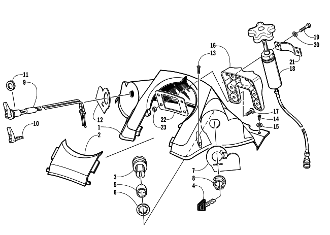 CONSOLE AND SWITCH ASSEMBLY